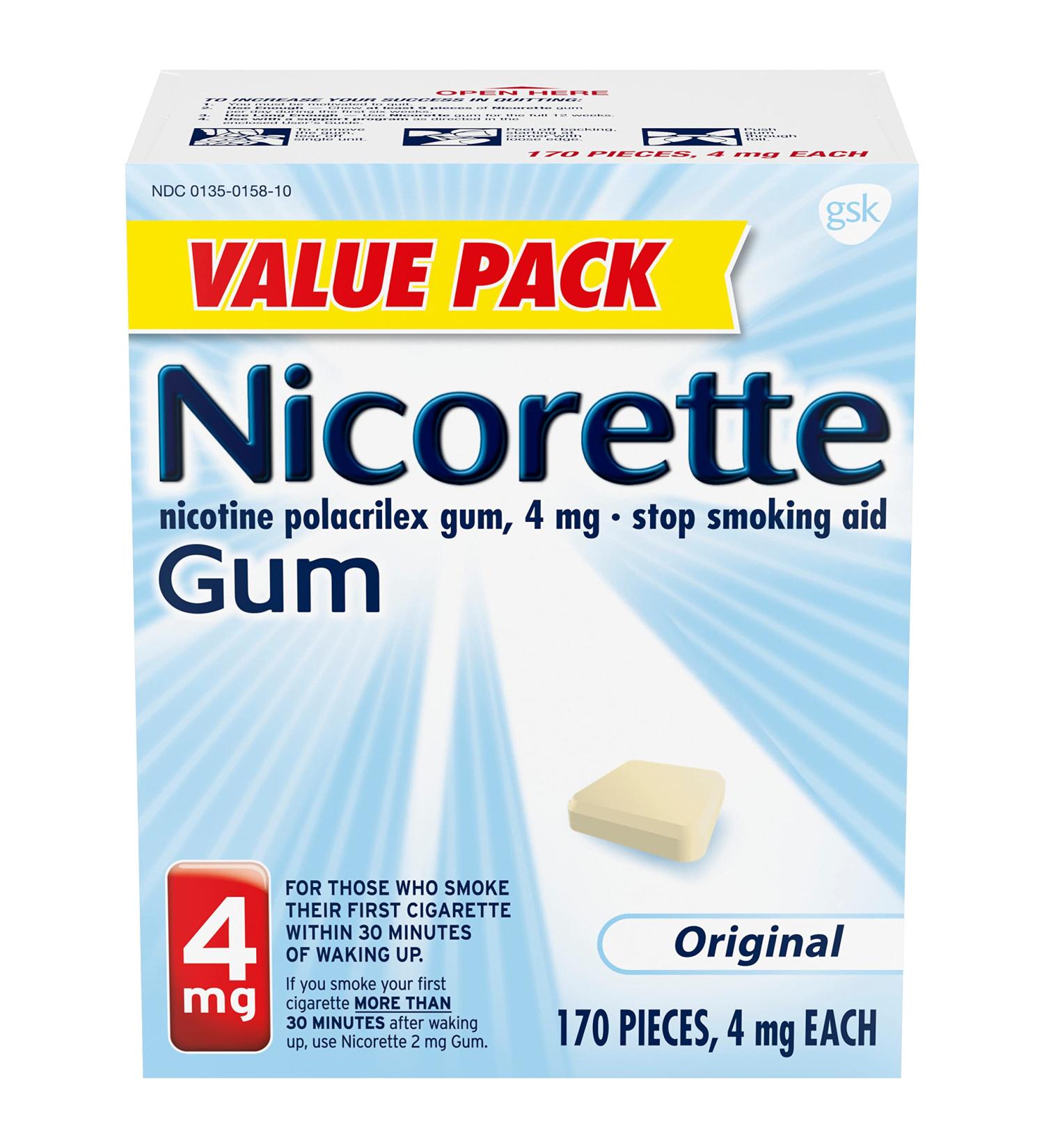 Nicorette Gum, 170 Count (Pack of 1)