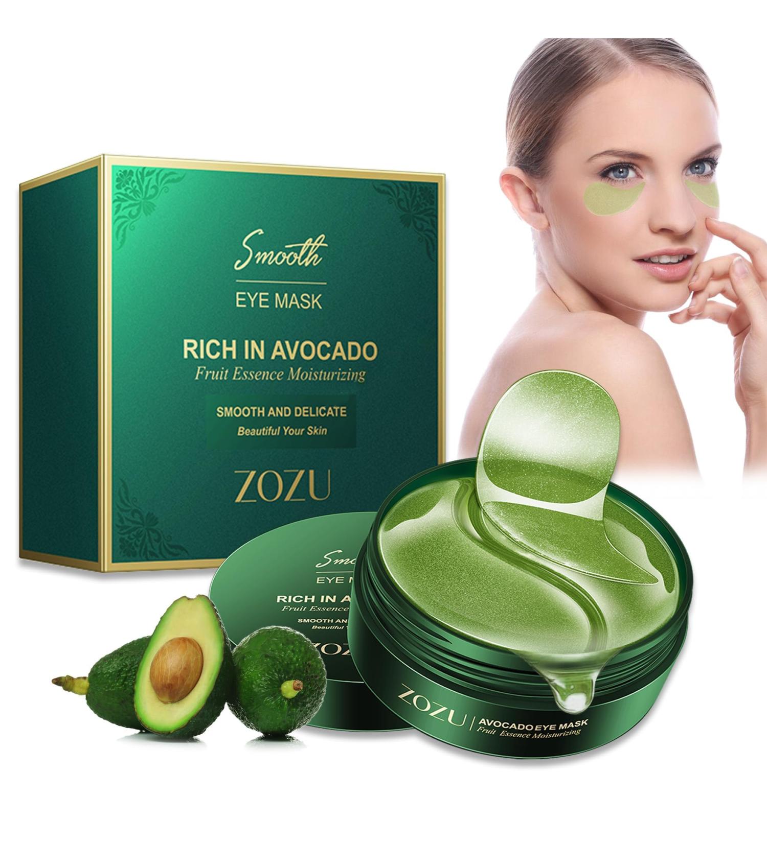 Avocado Under Eye Patches - 30 Pairs, Dark Circles & Puffy Eyes Treatment | Anti-Aging Collagen Mask for Wrinkle Reduction and Hydrating Skincare - Buy Online on GoSupps.com
