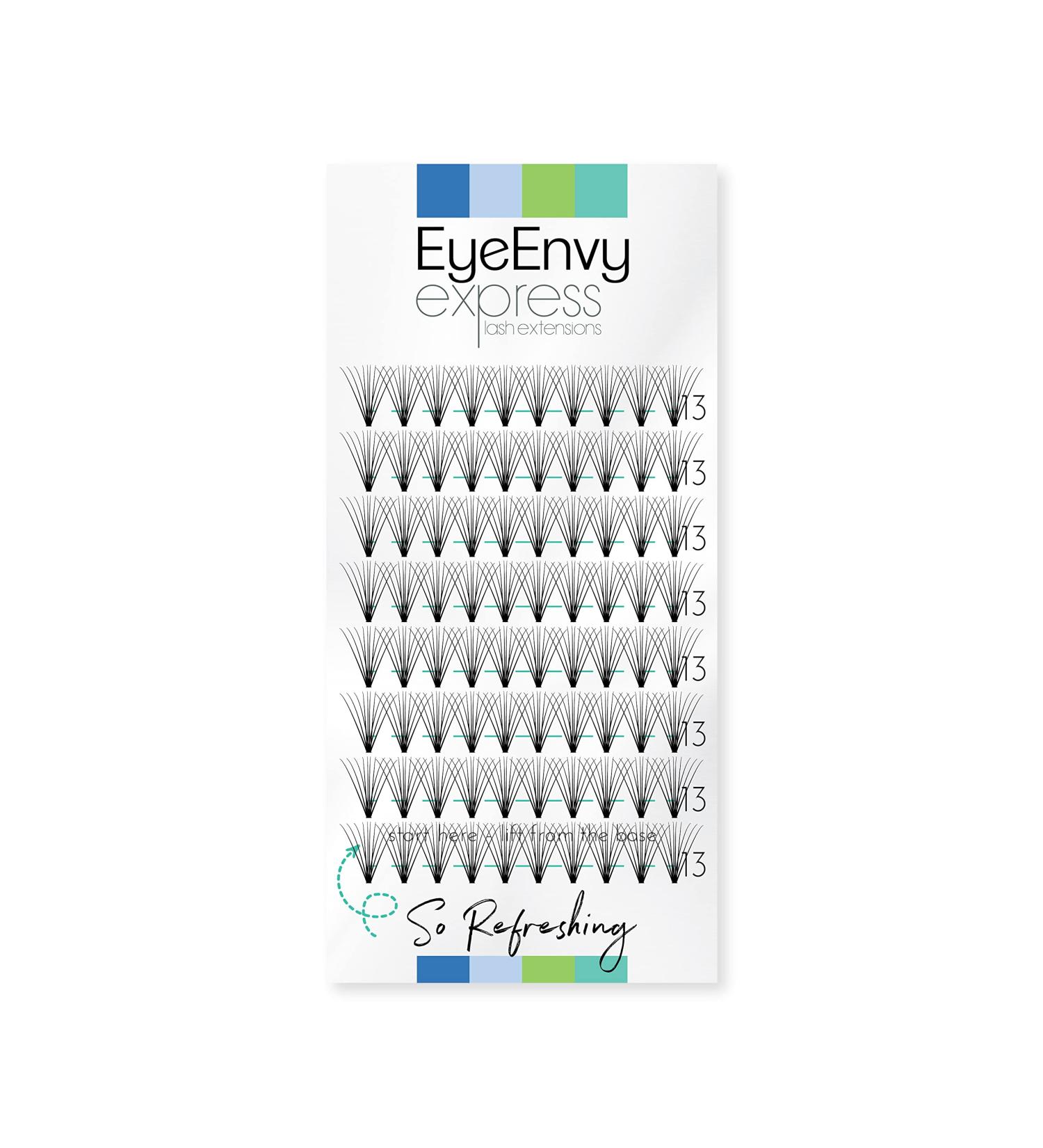 EyeEnvy Express Lash Extensions So Refreshing Faux Mink Individual Cluster Eyelashes - 13mm - Buy Online on GoSupps.com