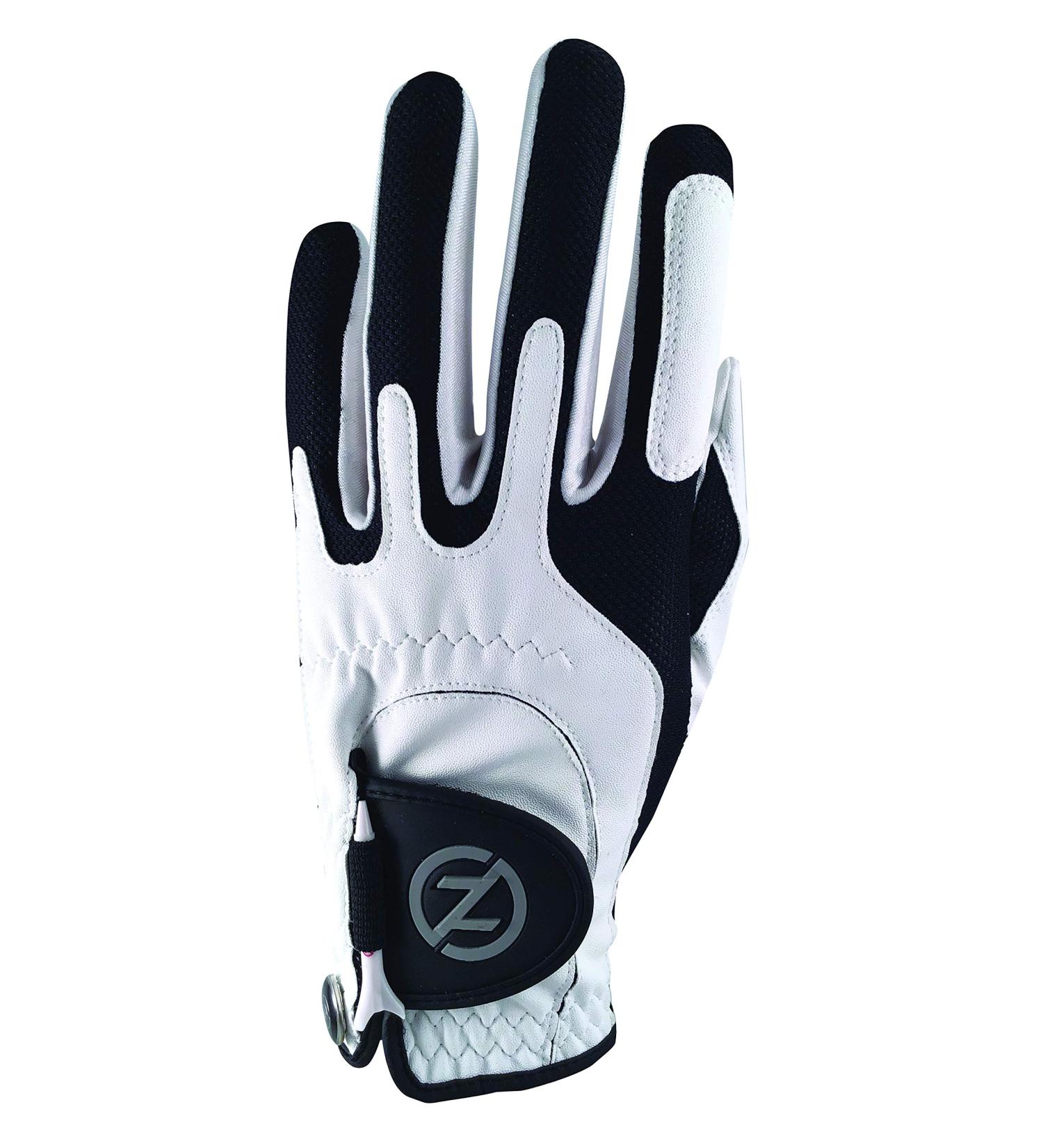 Zero Friction Men's Compression-Fit Golf Glove - White, Left Hand, Universal Fit - Buy Online on GoSupps.com