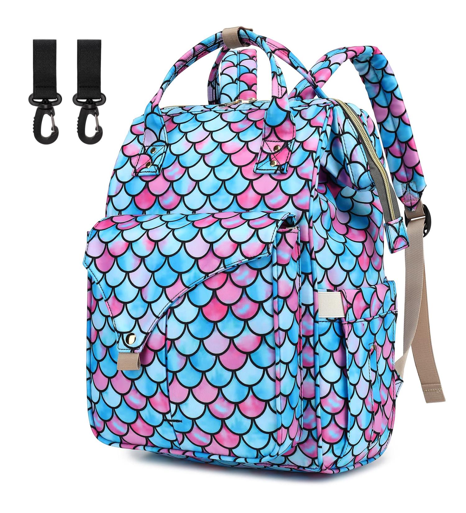 Mimfutu Baby Changing Backpack | Mermaid Diaper Bag for Easy Travel | Stylish & Functional Baby Bag - Buy Online on GoSupps.com