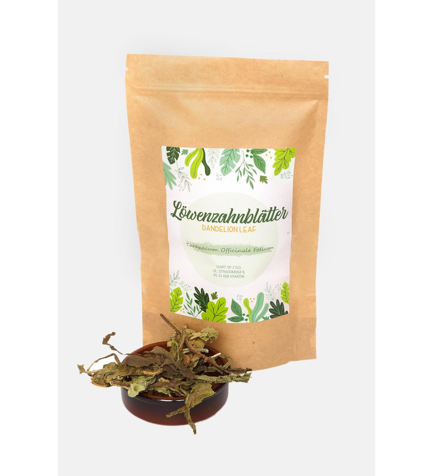 IGART Dandelion Leaf 1000g 1kg | Taraxacum Officinale Folium| 100% Whole Dandelion Leaves | Anti-inflammatory Properties | Vitality and Relaxation - Buy Online on GoSupps.com