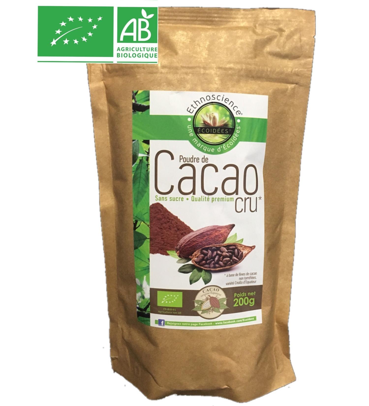 Organic Raw Cocoa Powder Sugar Free Premium Quality 200g - Buy Online on GoSupps.com