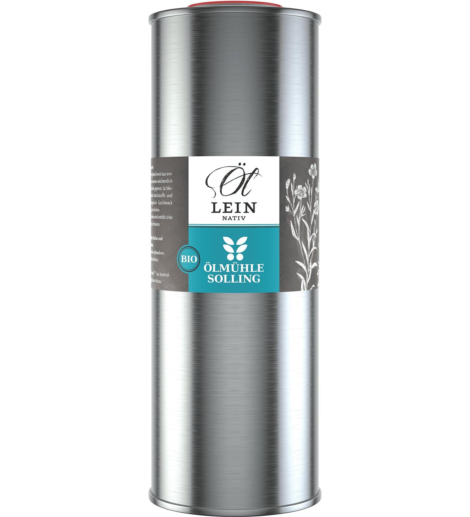  lm hle Solling Organic Cold-Pressed Linseed Oil - Naturland 1L (1 Pack) - International Shipping Available - Buy Online on GoSupps.com