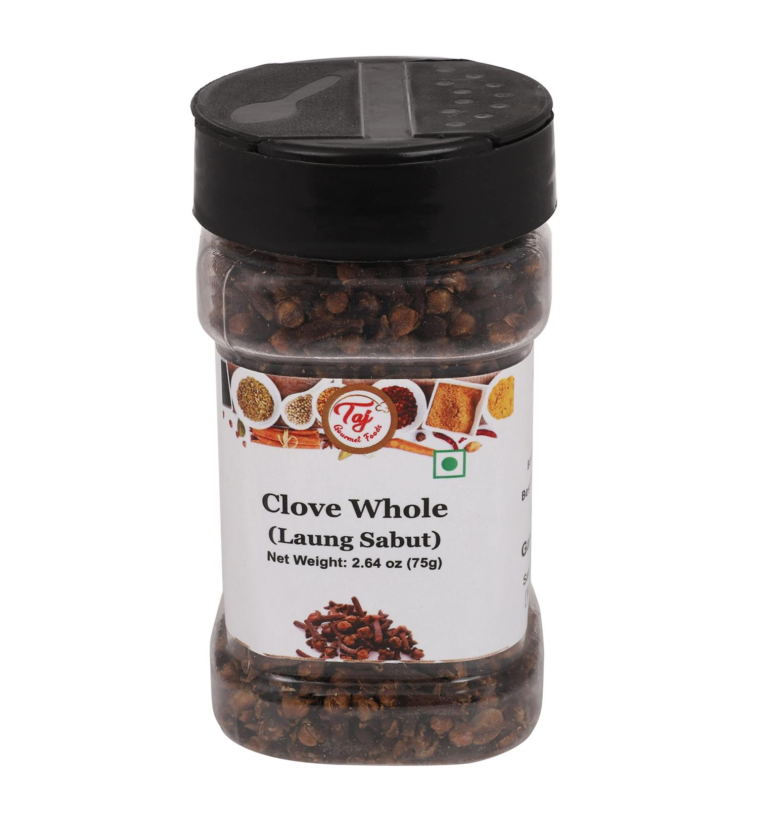 TAJ Cloves Whole Pods Laung 2.6oz (75g) - Premium Quality Spices for Cooking and Baking - Buy Online on GoSupps.com