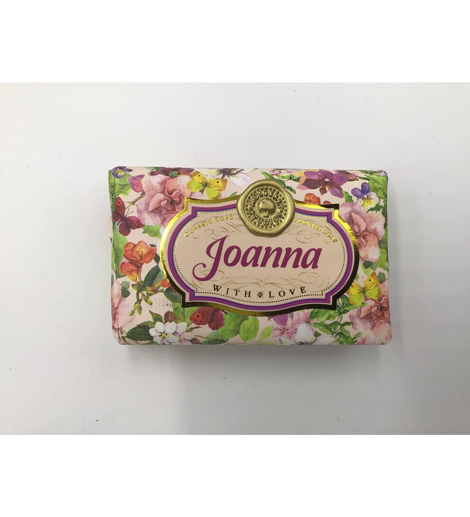 Joanna - Gift Soap Bar For Her Birthday Rose Scent Mum Grandmother Cleanser Lather Present Girl