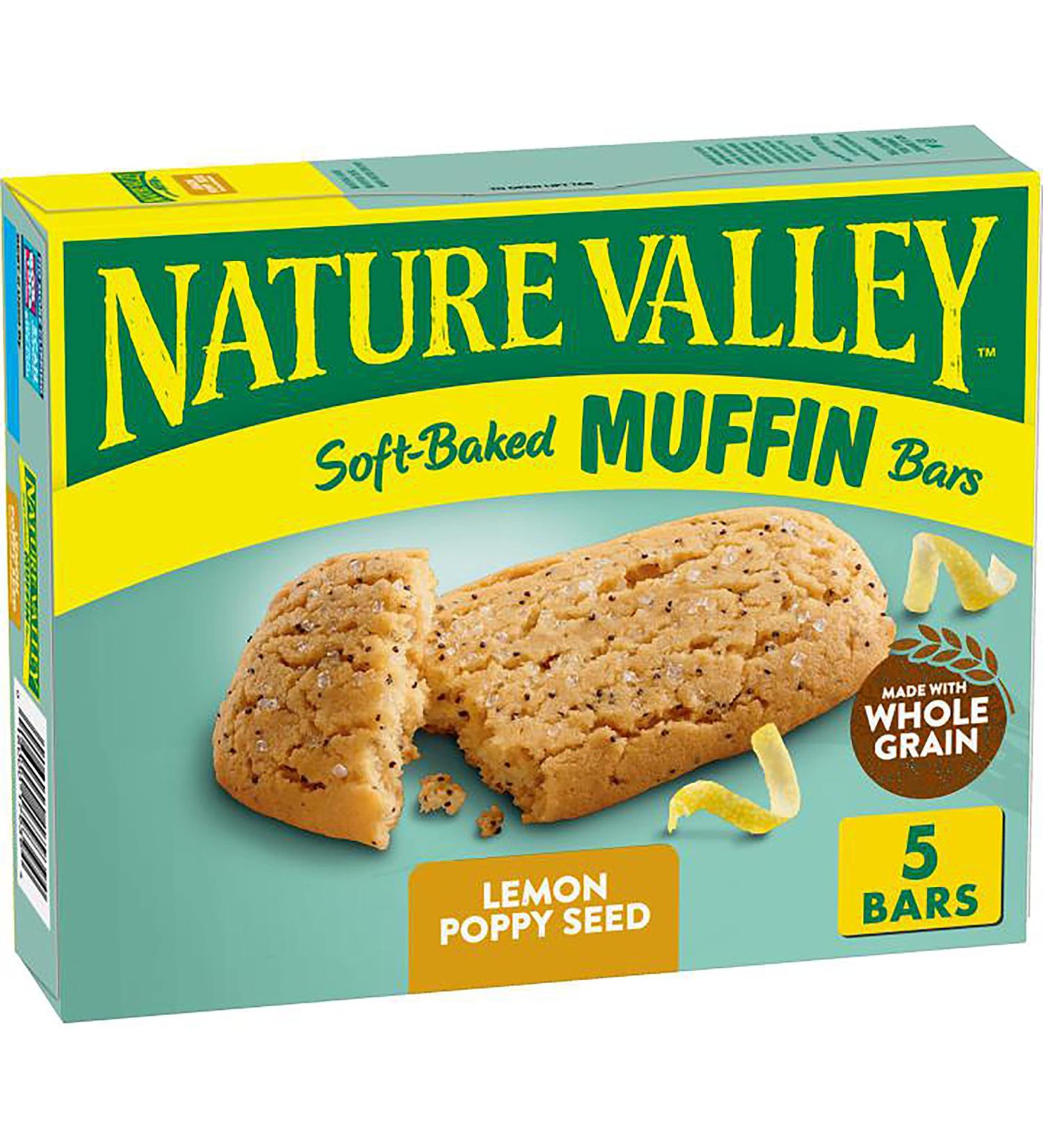 Nature Valley Lemon Poppy Seed Soft-Baked Muffin Bars 6.2 oz 5 ct - Buy Online on GoSupps.com