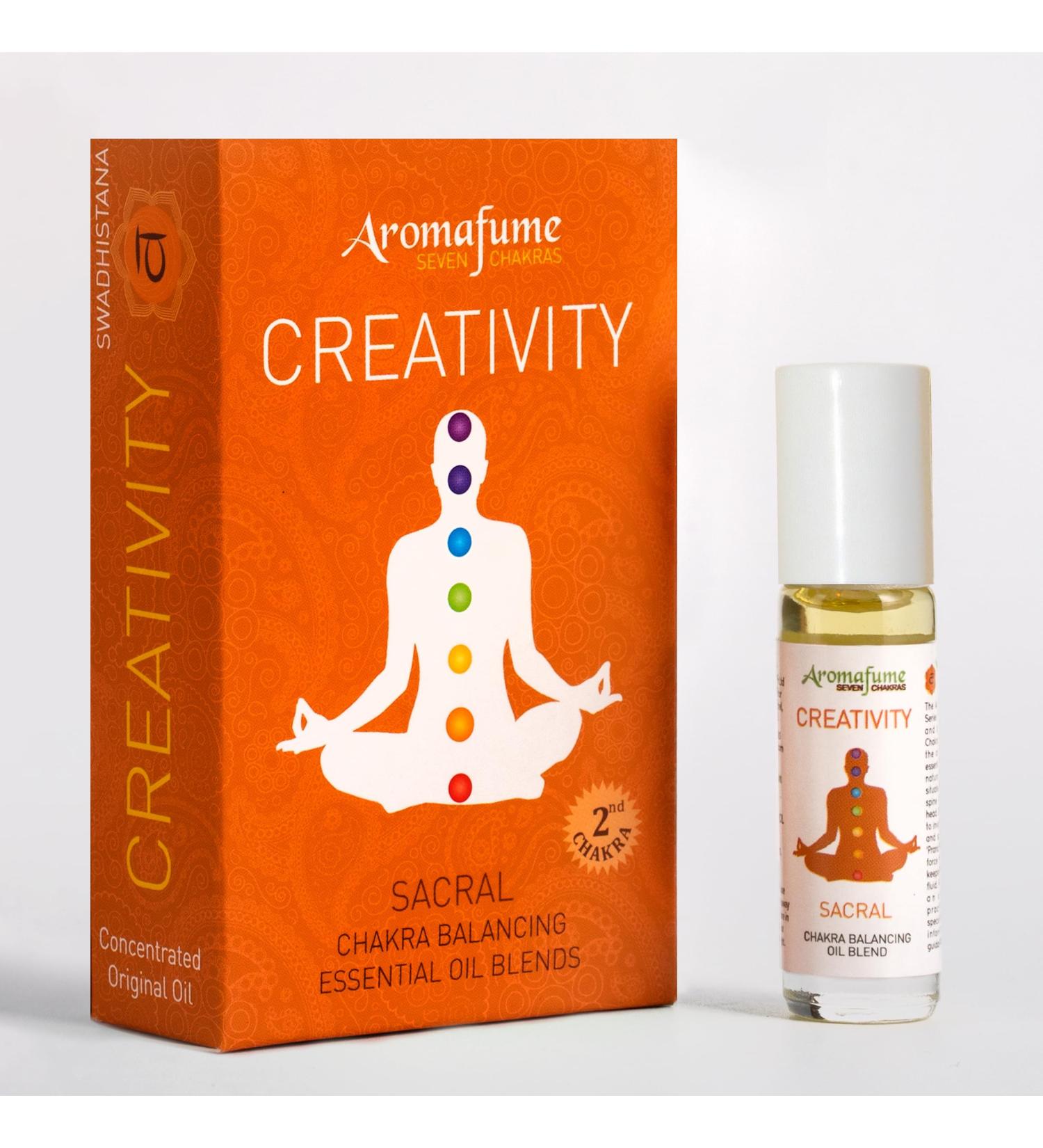 Sacral Chakra Essential Oil Roll-On by Aromafume | 10ml Aromatherapy for Chakra Balance | Orange & Patchouli | Meditation Yoga Reiki - Buy Online on GoSupps.com
