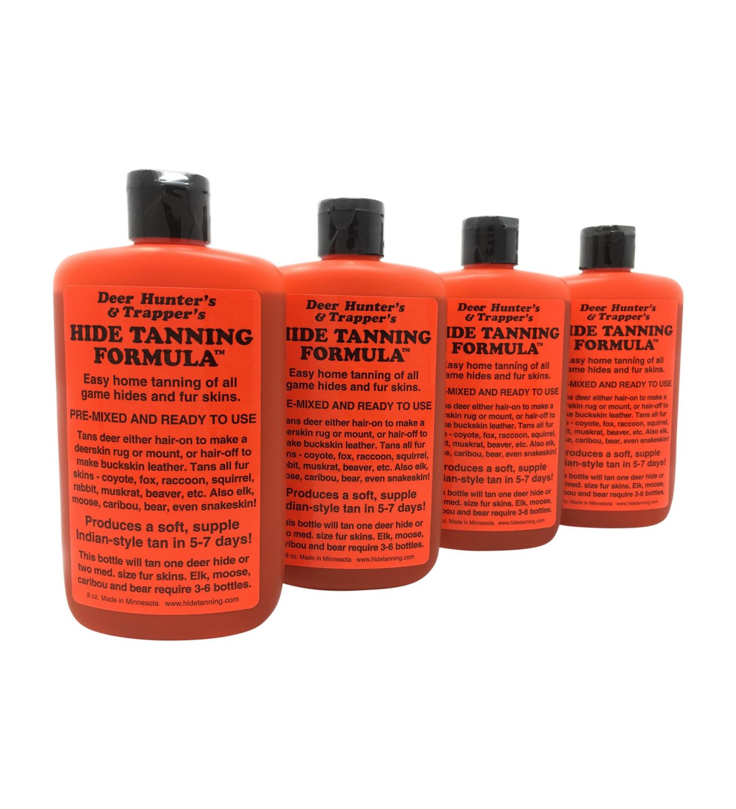 Knoblochs Deer Hunter's & Trapper's Hide & Fur Tanning Formula Multi Pack 4 - Premium Fur Tanning Solution - Buy Online on GoSupps.com