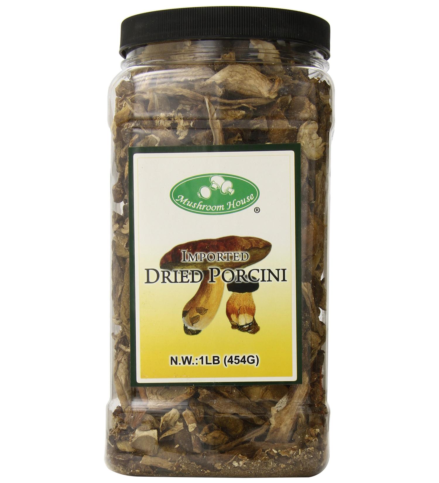 Dried Porcini Mushrooms Grade AA Extra - 1 Pound | Mushroom House - Buy Online on GoSupps.com