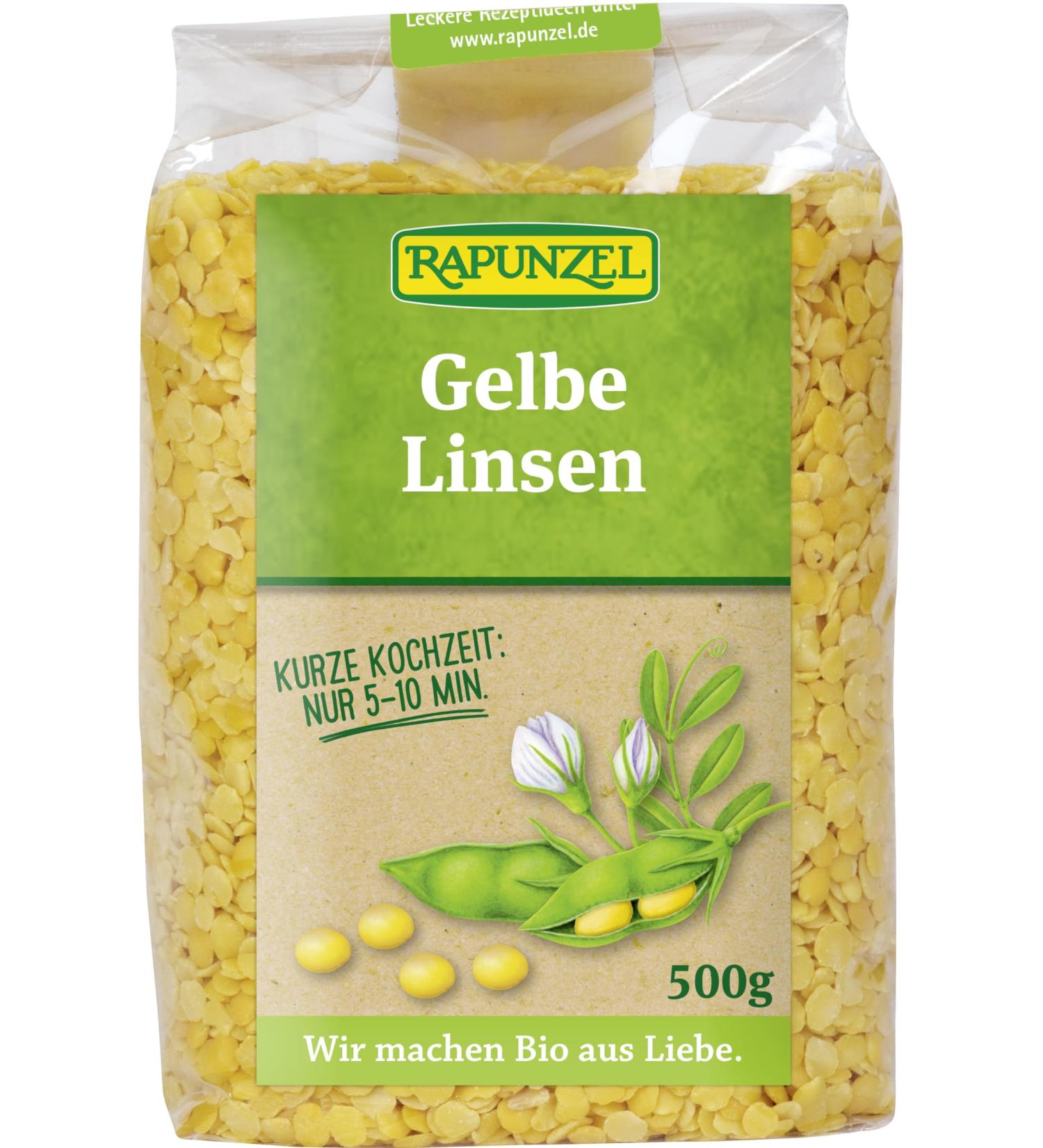 Rapunzel organic lenses yellow (6 x 500 gr)