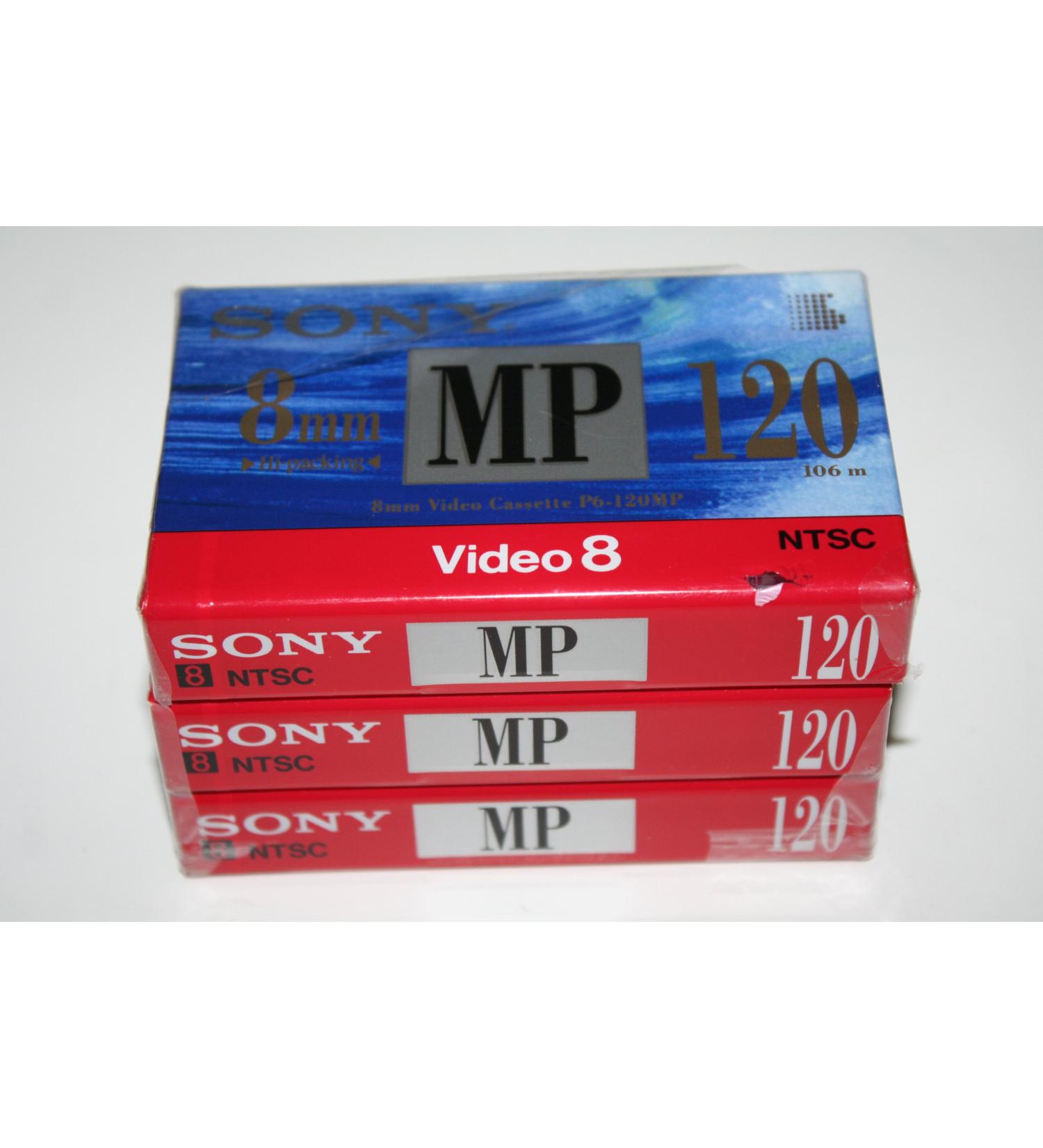 SONY 8mm Video Cassette Tape P6-120MP - 120 Minutes (3 pack)