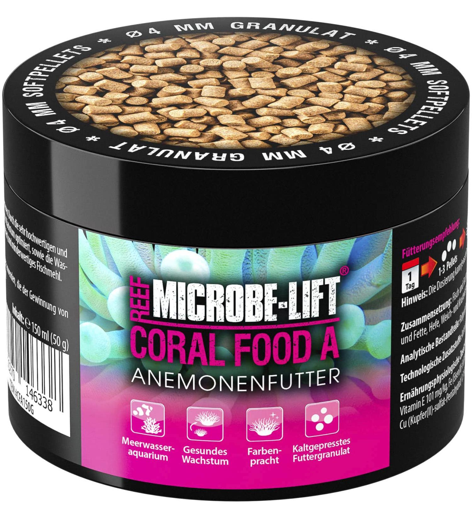 Microbe-Lift Coral Food A - 150 ML - Food for anemones supports colours and growth cold pressed suitable for all saltwater aquariums. - Buy Online on GoSupps.com