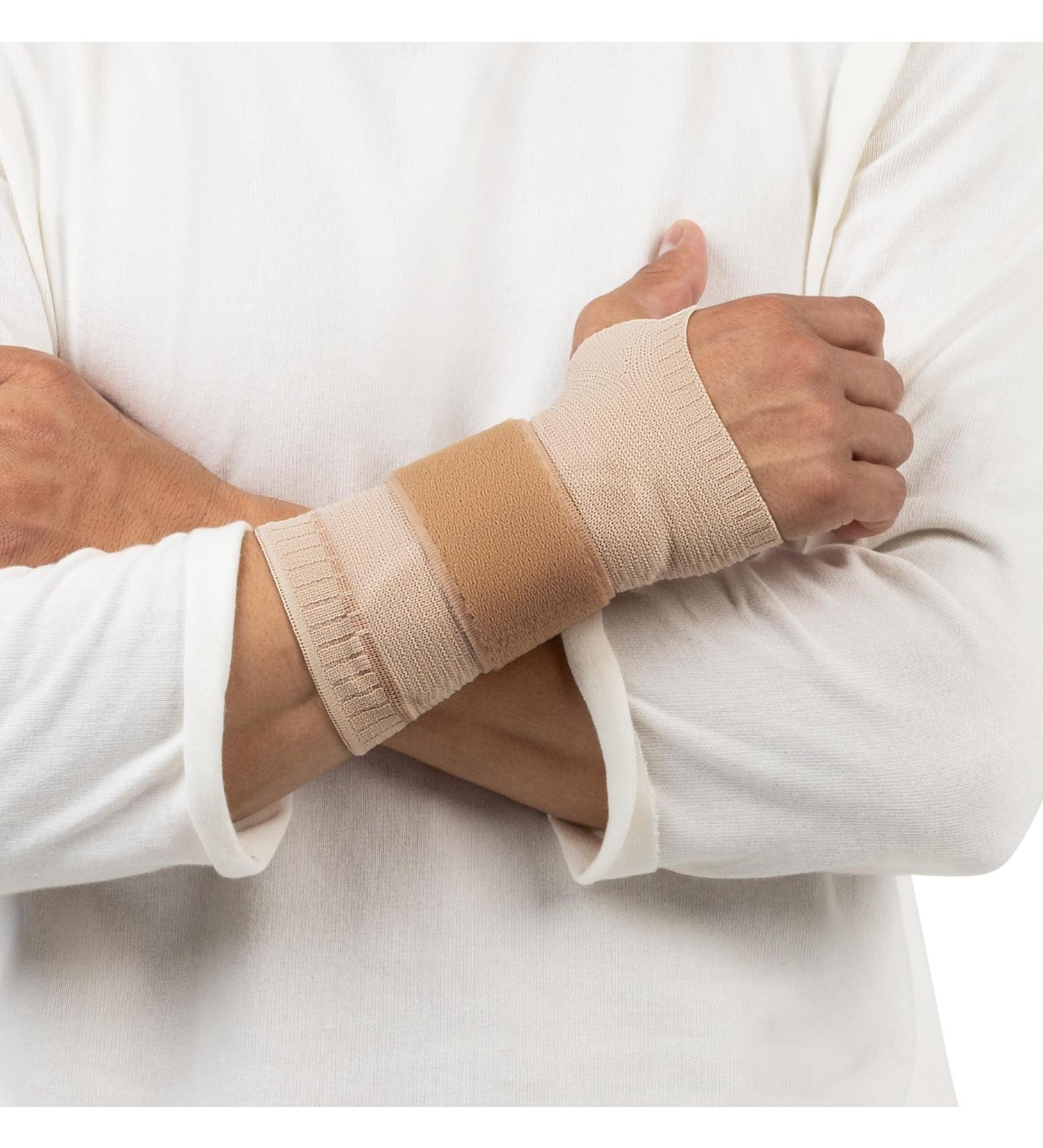 Beige Left Wrist Support - Stabilizes & Relieves Pain | Size 2 for Everyday Comfort - Buy Online on GoSupps.com