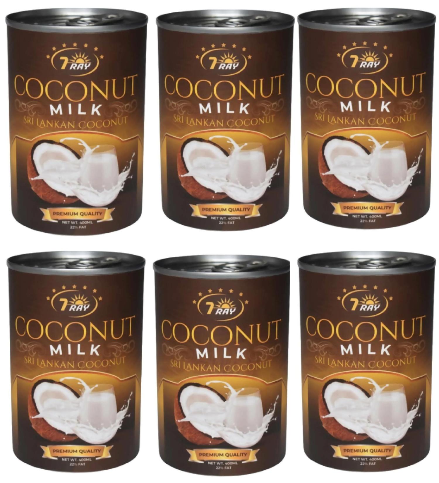 Senikma 7 Ray Coconut Milk 6X400ml 22% Fat - Buy Online on GoSupps.com