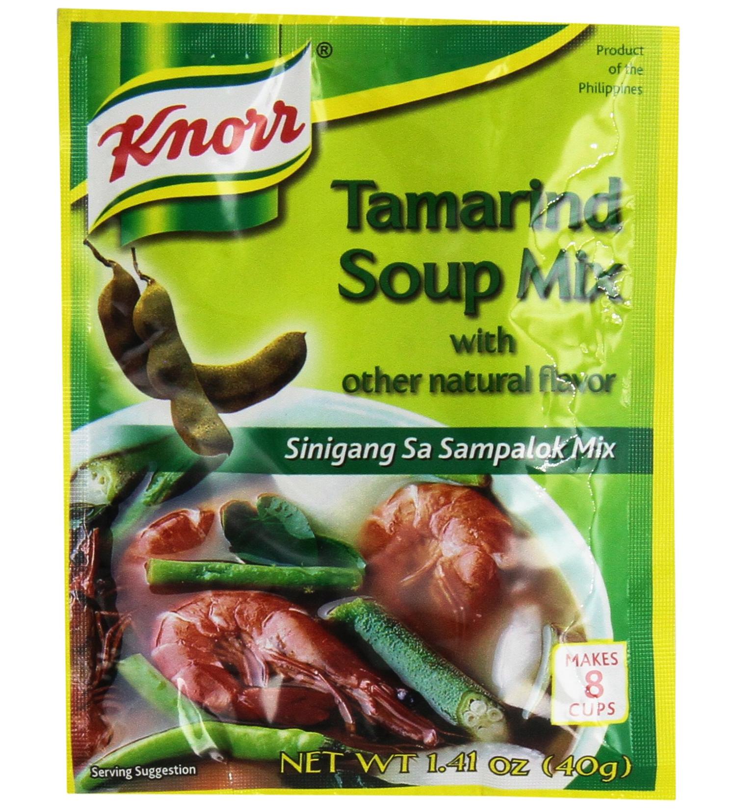 Knorr Tamarind Soup Mix 1.41oz (40g) 14-pack - Authentic Sinigang sa Sampalok Flavor - Buy Online on GoSupps.com