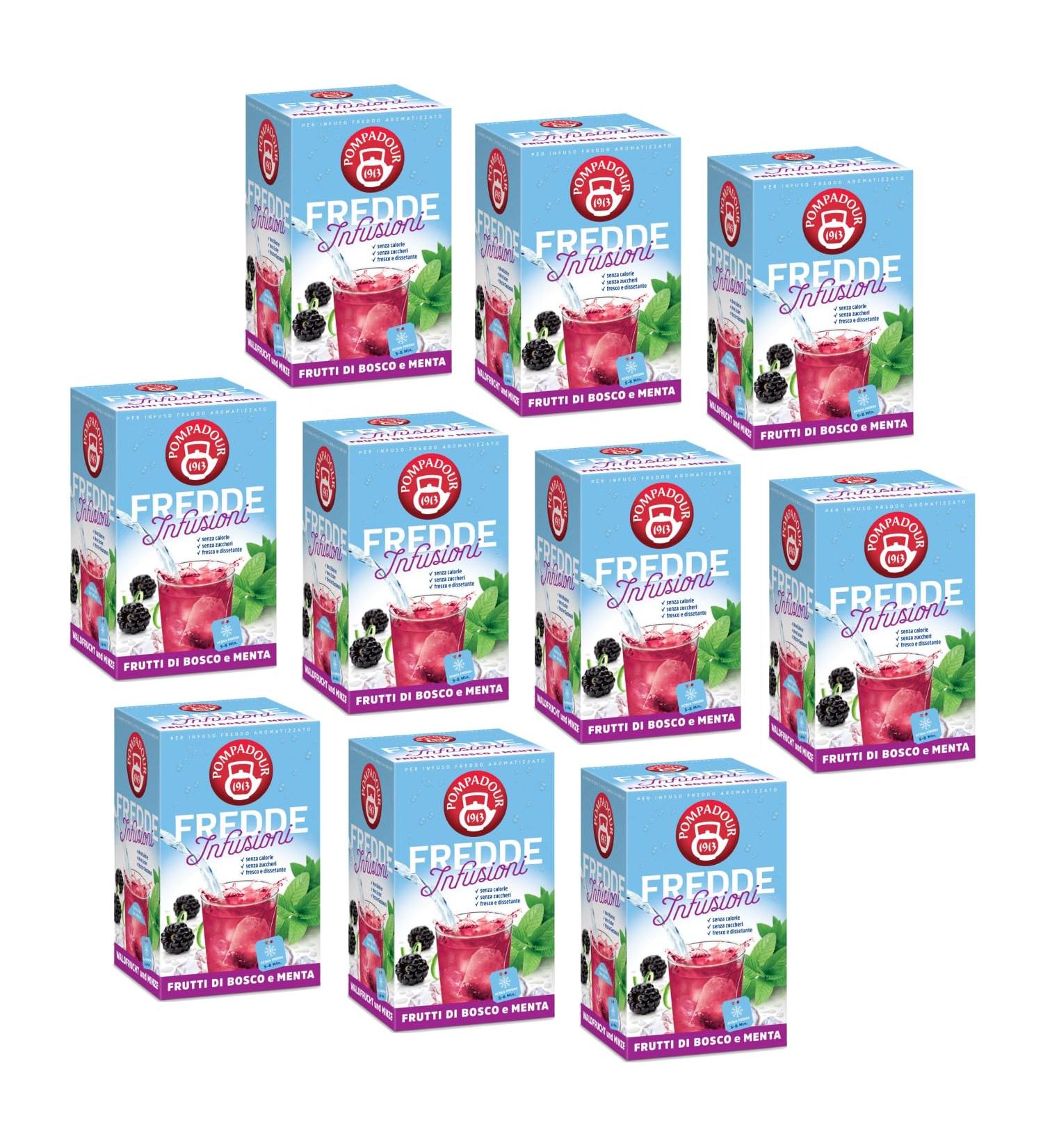  Pompadour Pompadour | Cold Herbal Tea | Mint Berries | Cold Water Herbal Tea - 10 x 18 Filters (450 Gr) | Cold Infusion - Buy Online on GoSupps.com