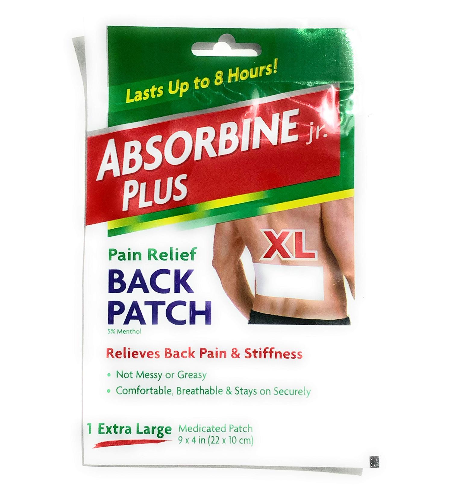 Absorbine Jr. Medicated Patch Pain Relief Back Patch 1 ea (pack of 10)