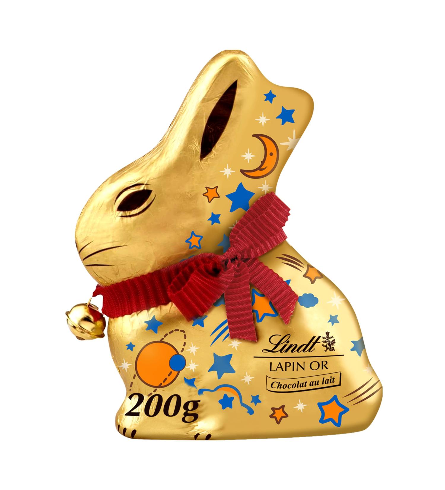 Lindt - Moulage LAPIN OR Edition Solidaire - Chocolat au Lait - Id al pour P ques 200g Lait Solidaire - Buy Online on GoSupps.com