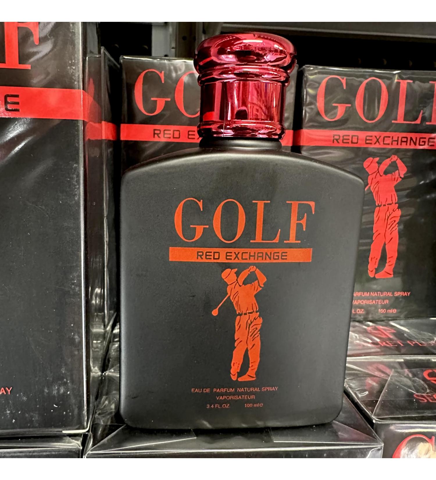 Golf Red Exchange Eau de Parfum Natural Spray 3.4 FL OZ Black Bottle with Red Cap - Buy Online on GoSupps.com