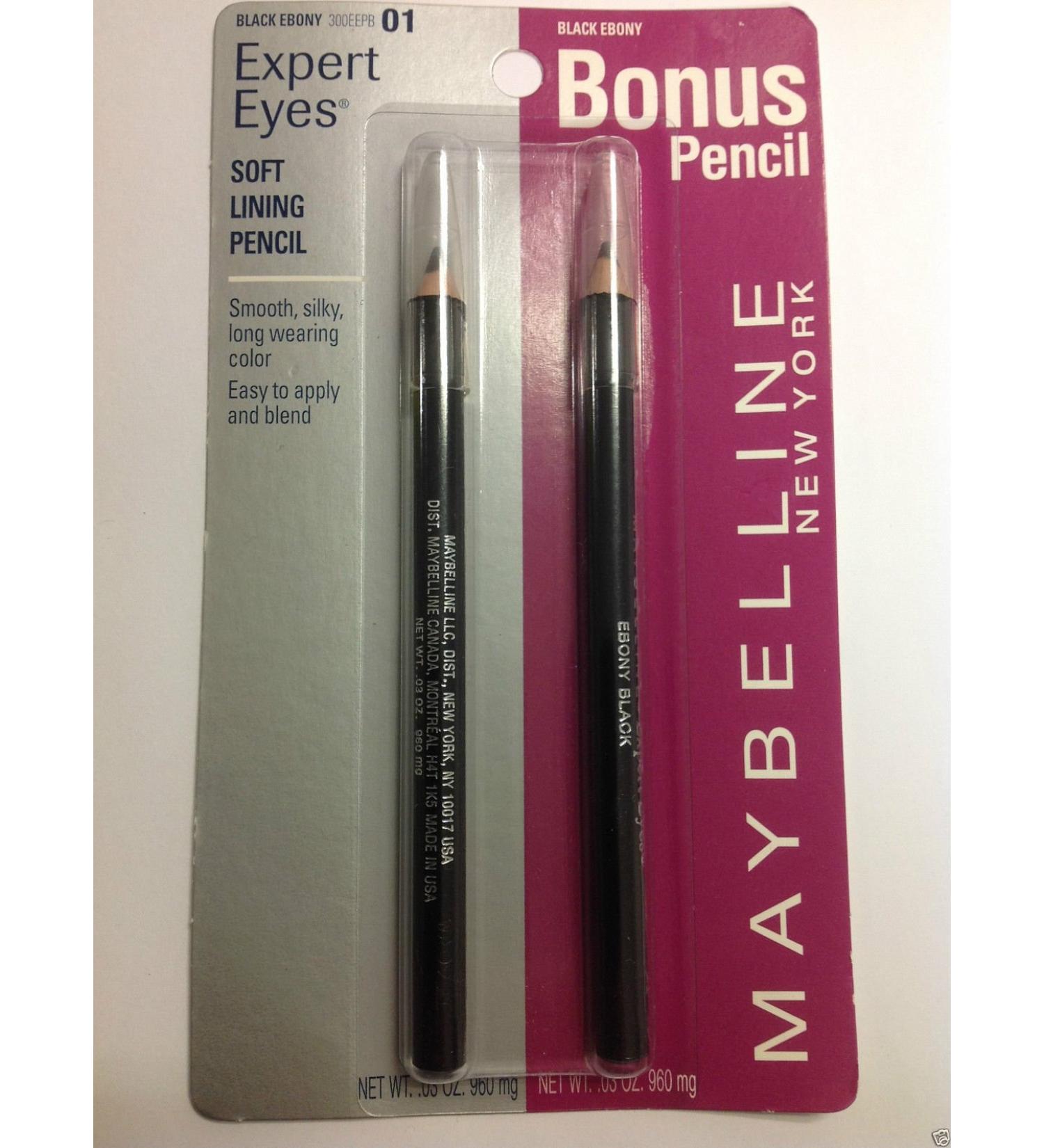 Bonus Pack Maybelline Expert Eyes Eyeliner Liner Pencil - Ebony Black