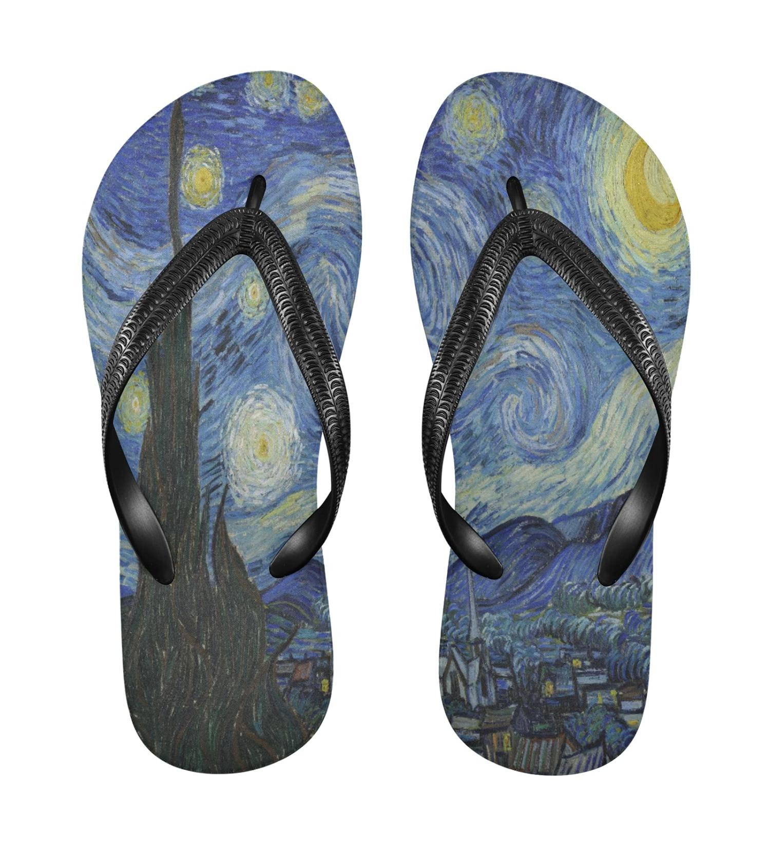 Buy Mnsruu Galaxy Nebula Flip Flops | Outer Space Cloud Sandals for Men & Women - Perfect for Home Spa Travel - Buy Online on GoSupps.com