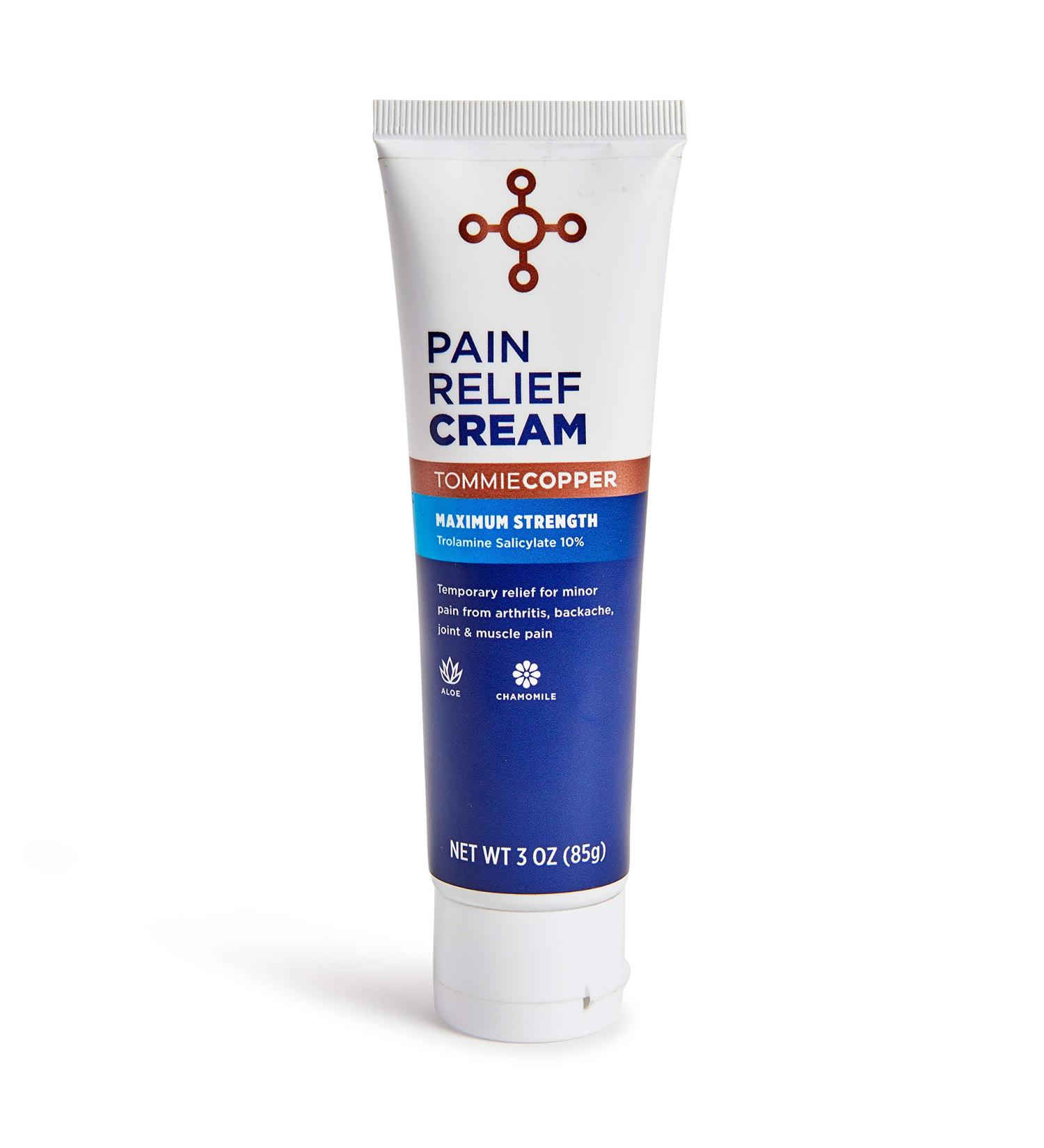 Tommie Copper Maximum Strength Pain Relief Cream for Sore Joints, Muscle Aches & Arthritis - Buy Online on GoSupps.com
