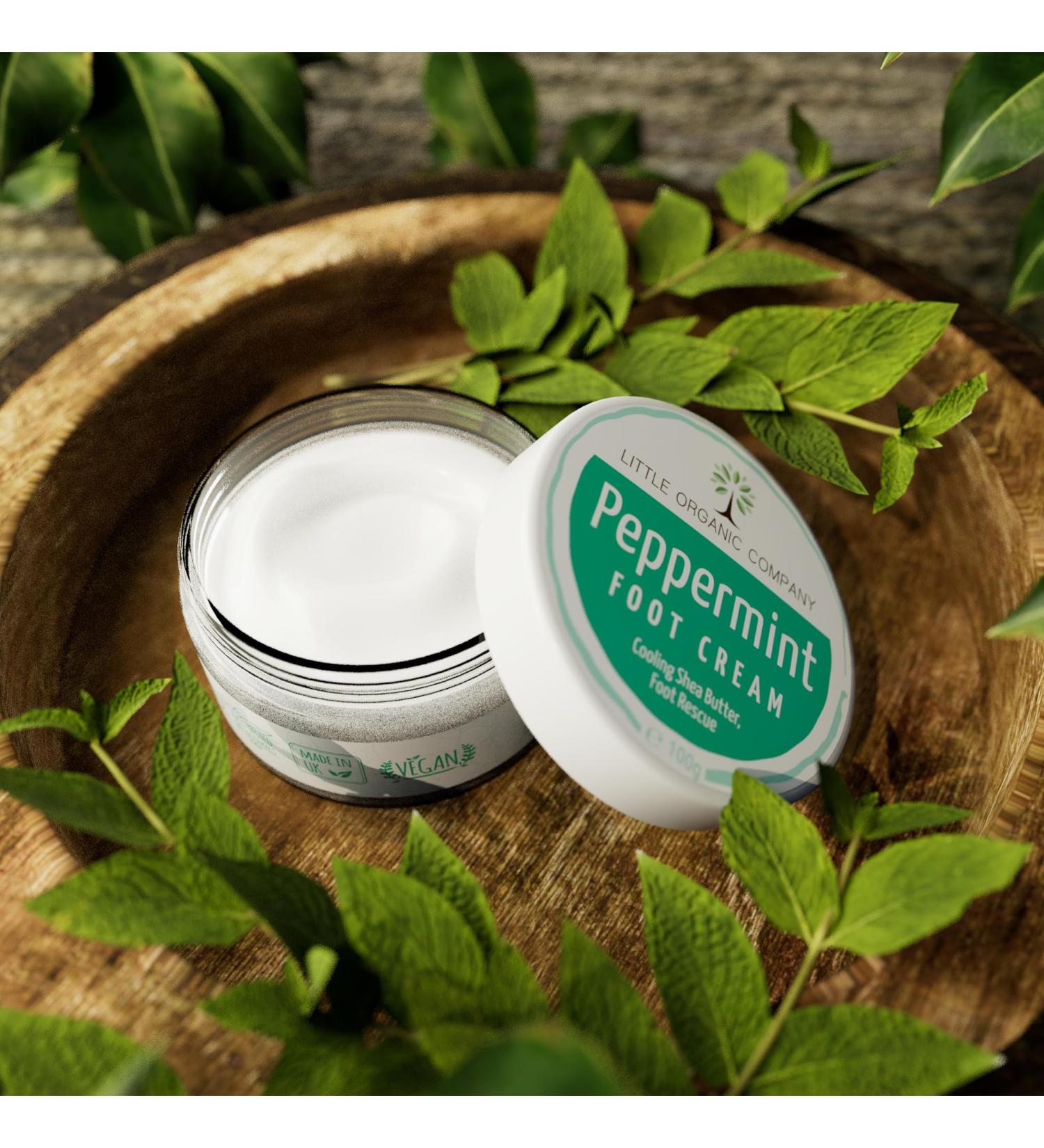 Peppermint Foot Cream - Soothing Shea Butter Foot Rescue - Buy Online on GoSupps.com