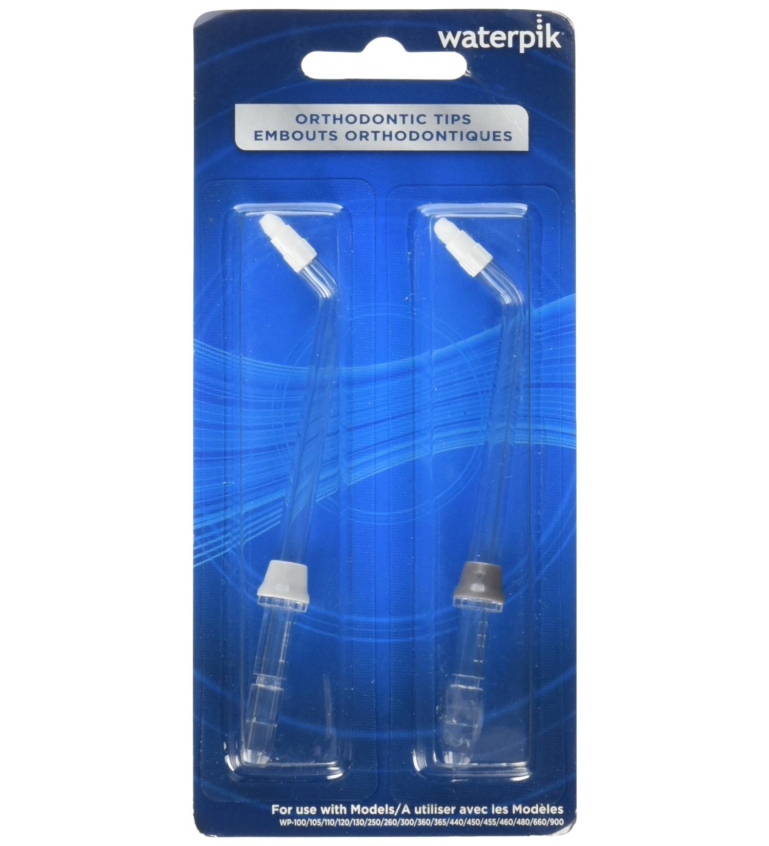 Waterpik Orthodontic Tips Pro OD-100E 2 Colored Tips per Package (Pack of 4)