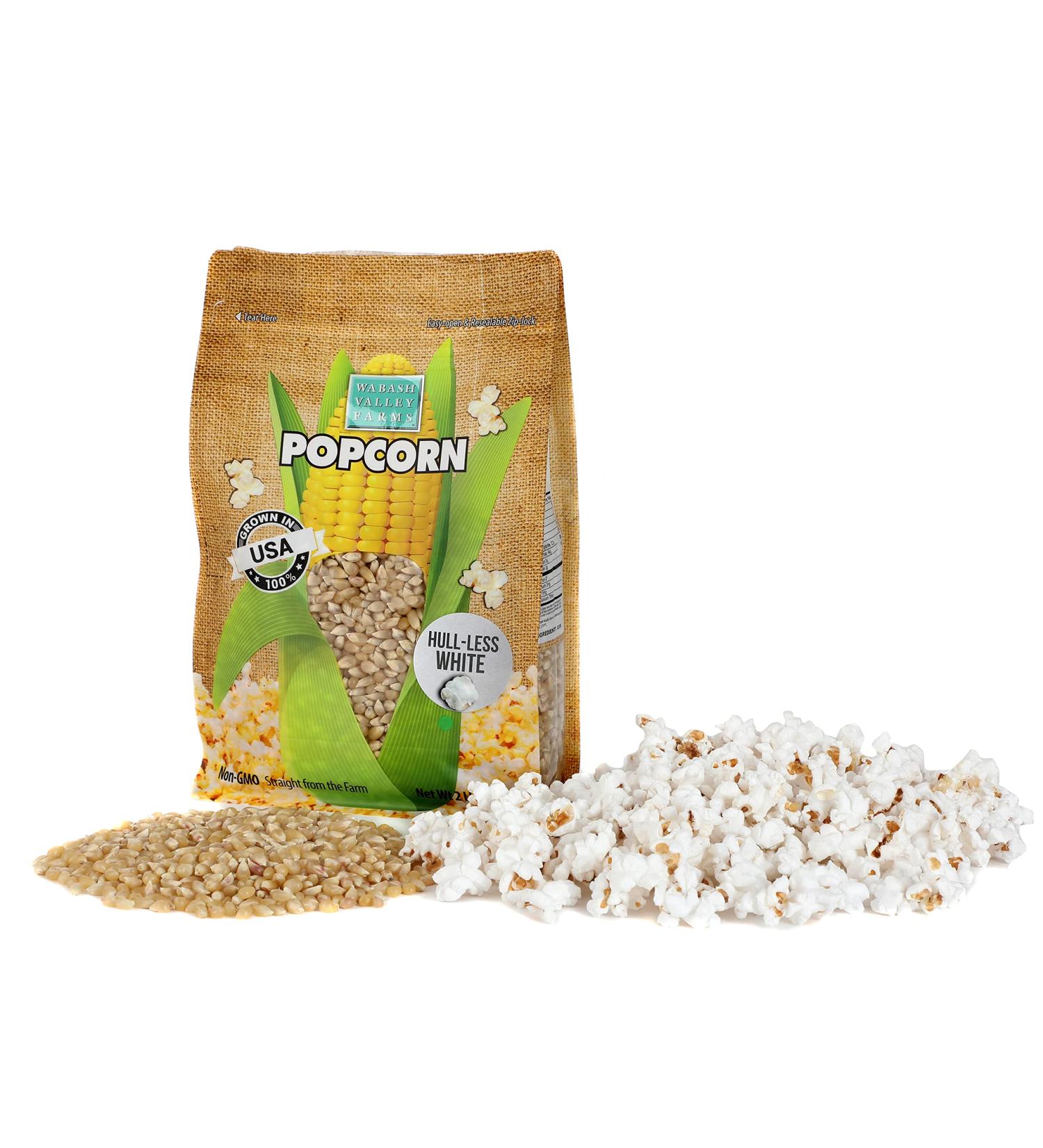 Wabash Valley Farms Hull-Less White Popcorn Kernels - 2 lb Pack - Buy Online on GoSupps.com