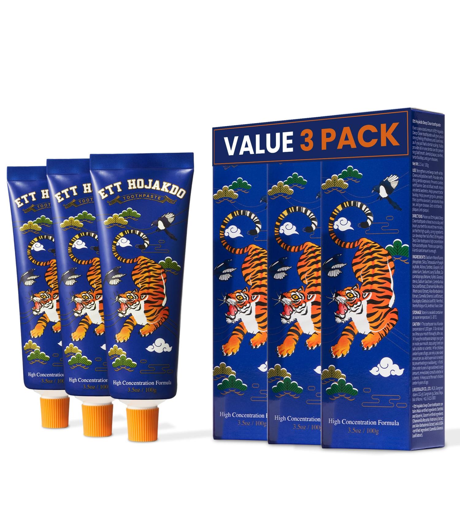 Travel Size Whitening Toothpaste for Adults - Natural 3-Pack (100g x 3) - Removes 99.9% Germs & Cavities - Buy Online on GoSupps.com