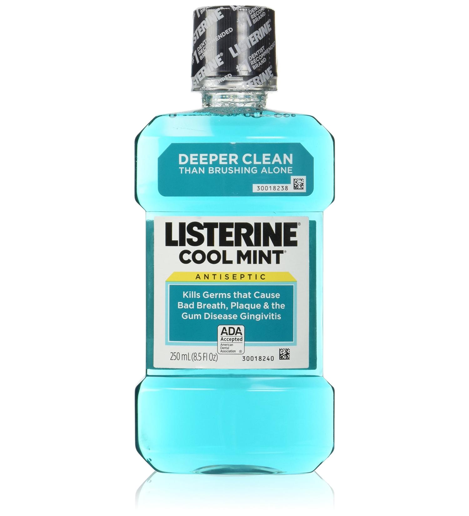 Listerine Antiseptic Mouthwash Coolmint 250ml 8.5 Fl Oz (Pack of 3) - Refreshing Coolmint Formula for Complete Oral Care - Buy Online on GoSupps.com