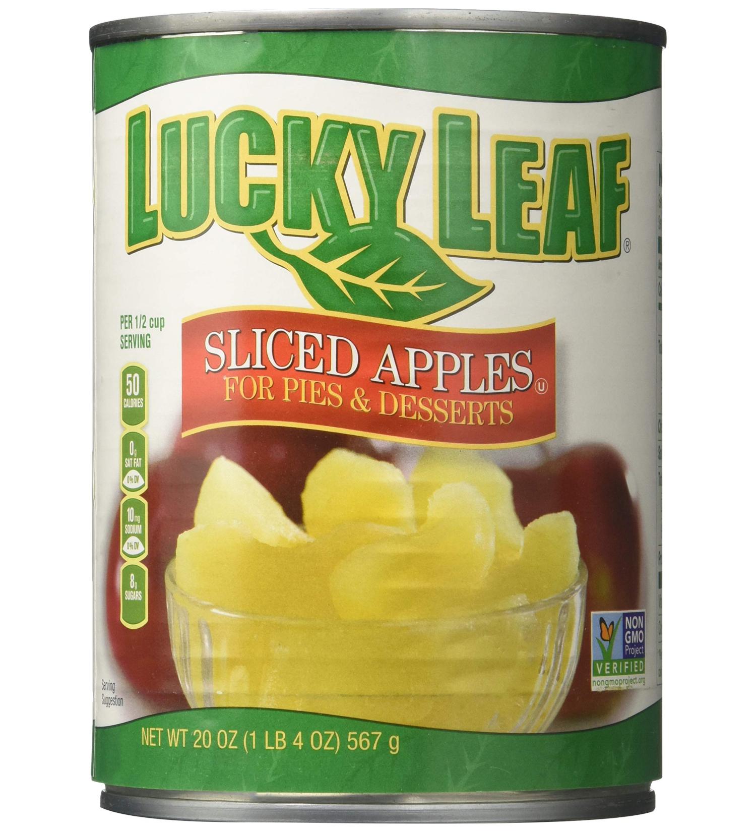Lucky Leaf Sliced Apples for Pies & Desserts 20oz Can - Pack of 4 - Buy Online on GoSupps.com