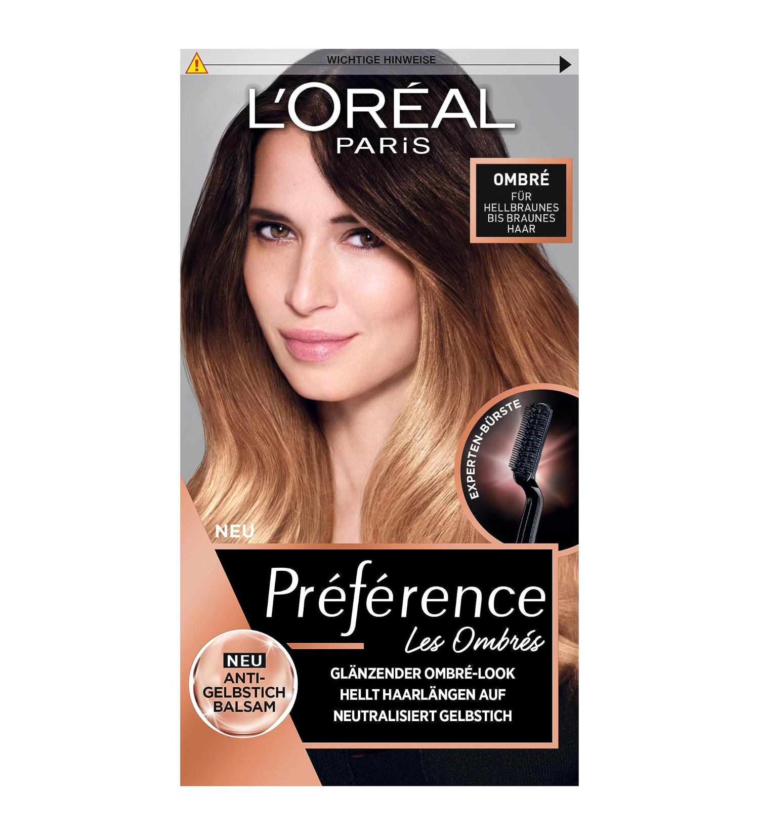 L'Or al Paris Pr f rence Ombr Permanent Hair Color - Anti-Yellowing Dye & Expert Brush for Light Brown to Brown Hair - Buy Online on GoSupps.com