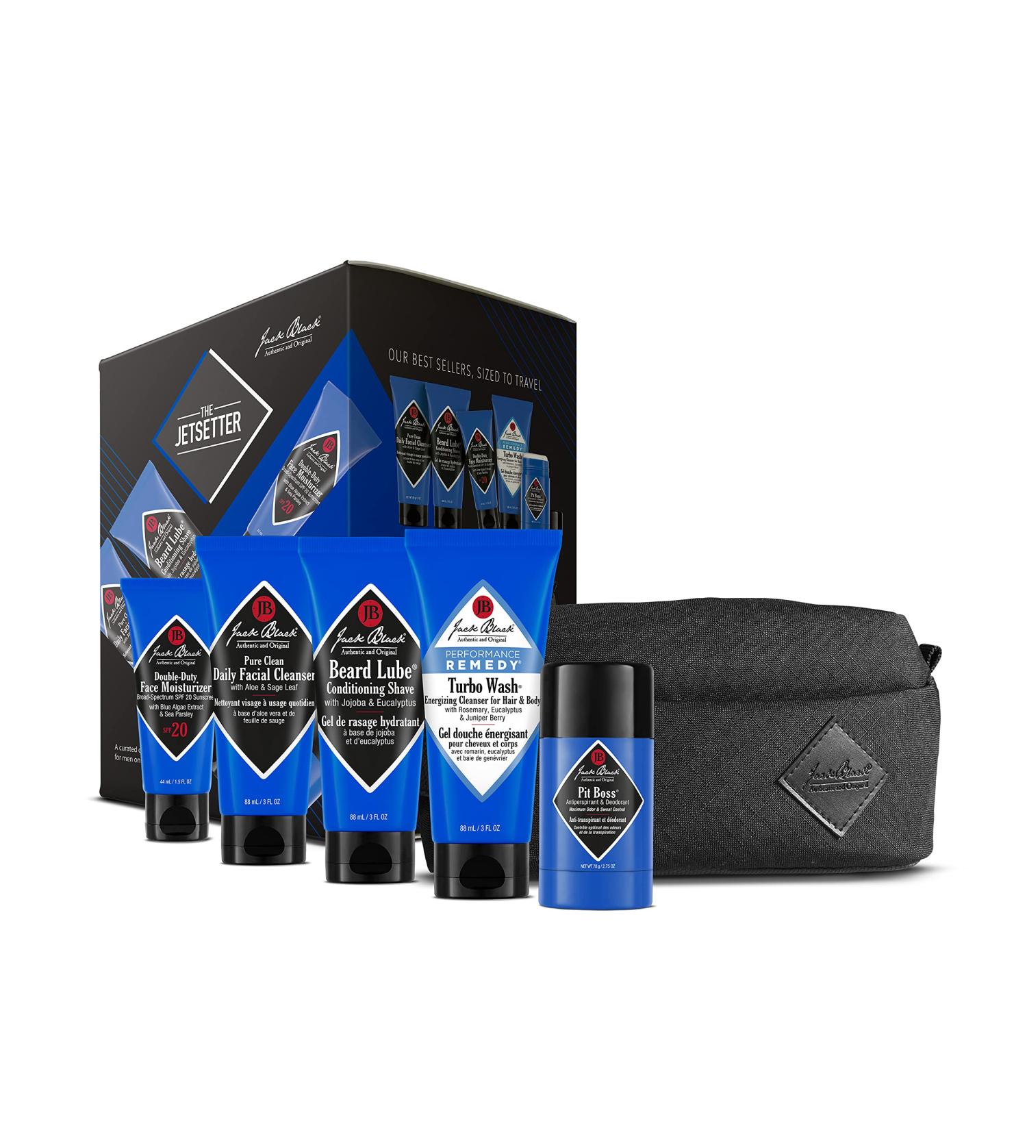 Jack Black Jetsetter Set - Travel Essentials for Men | International Shipping Available - Buy Online on GoSupps.com