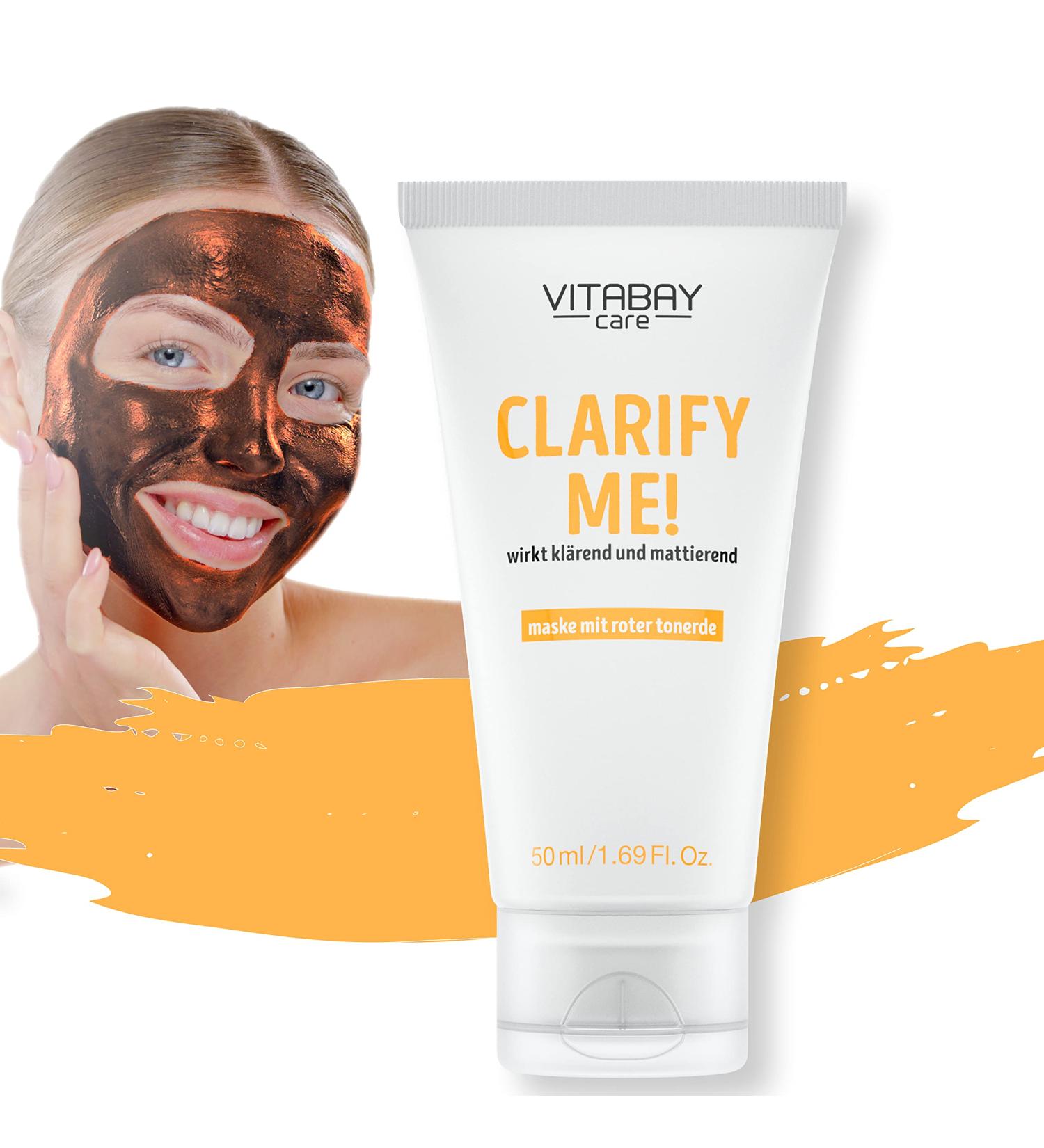 Clarify Me! Facial Mask - Red Clay & Caviar Lime for Smooth Radiant Skin - 50 ml | International Shipping Available - Buy Online on GoSupps.com