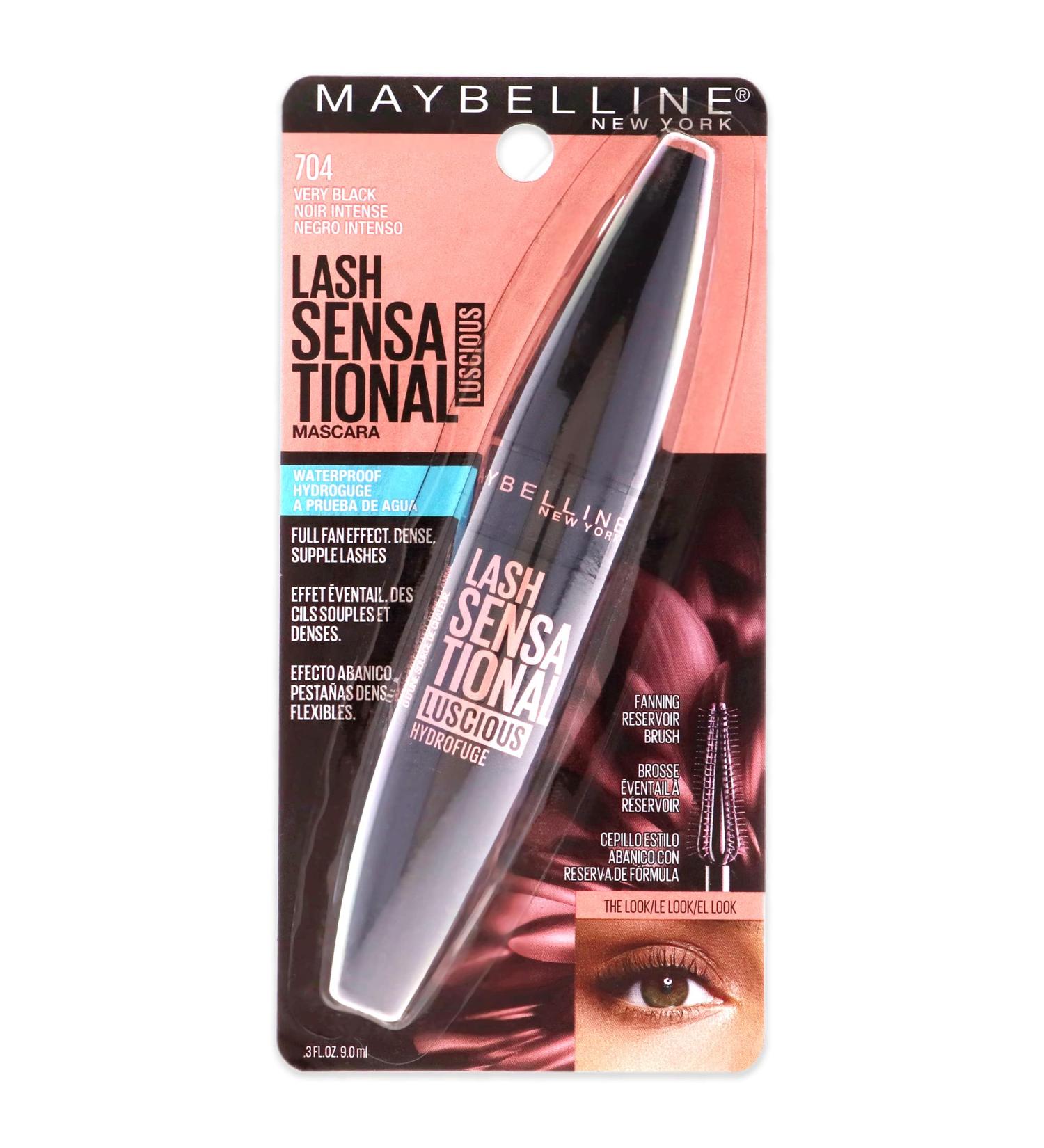 Maybelline Lash Sensational Luscious Waterproof Mascara - Very Black 0.3 fl. oz - Buy Online on GoSupps.com
