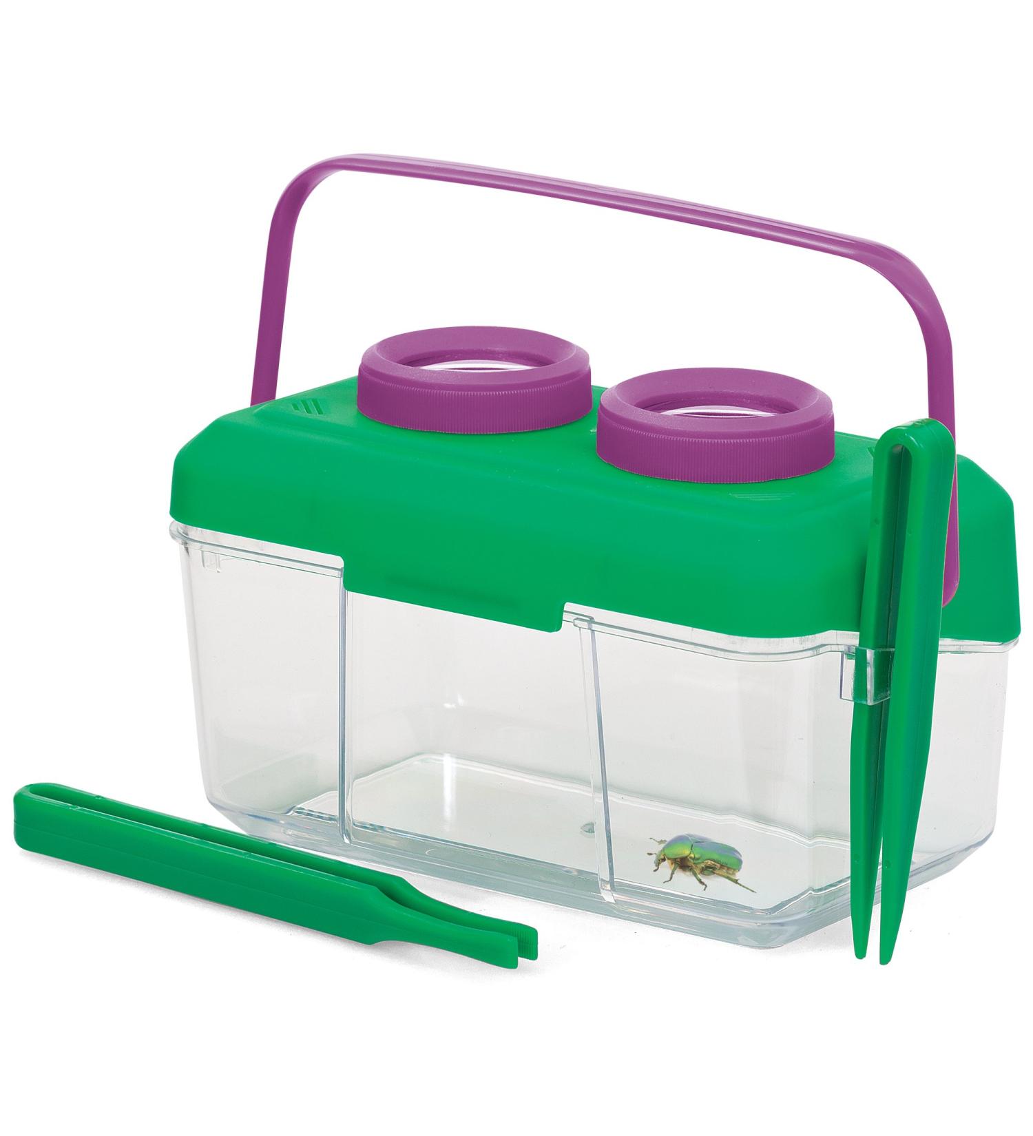 Junior Explorer Insect Magnifier - Kids Insect Container with Triple Magnifying Glasses Tweezers & Waterproof Design for Outdoor Adventures - Buy Online on GoSupps.com