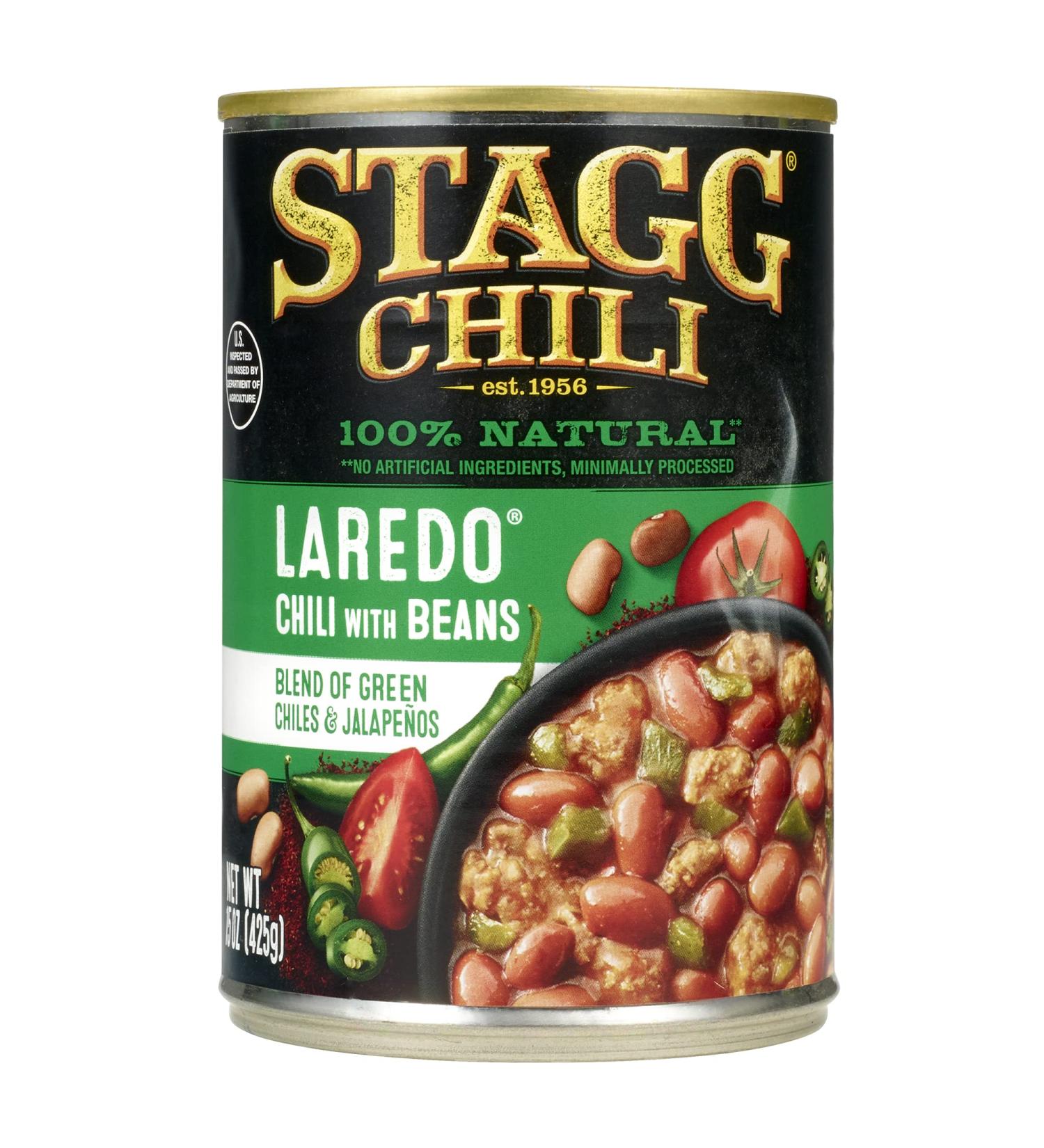 STAGG Laredo Chili With Beans 15 Oz - Buy Now for Authentic Tex-Mex Flavor - Buy Online on GoSupps.com