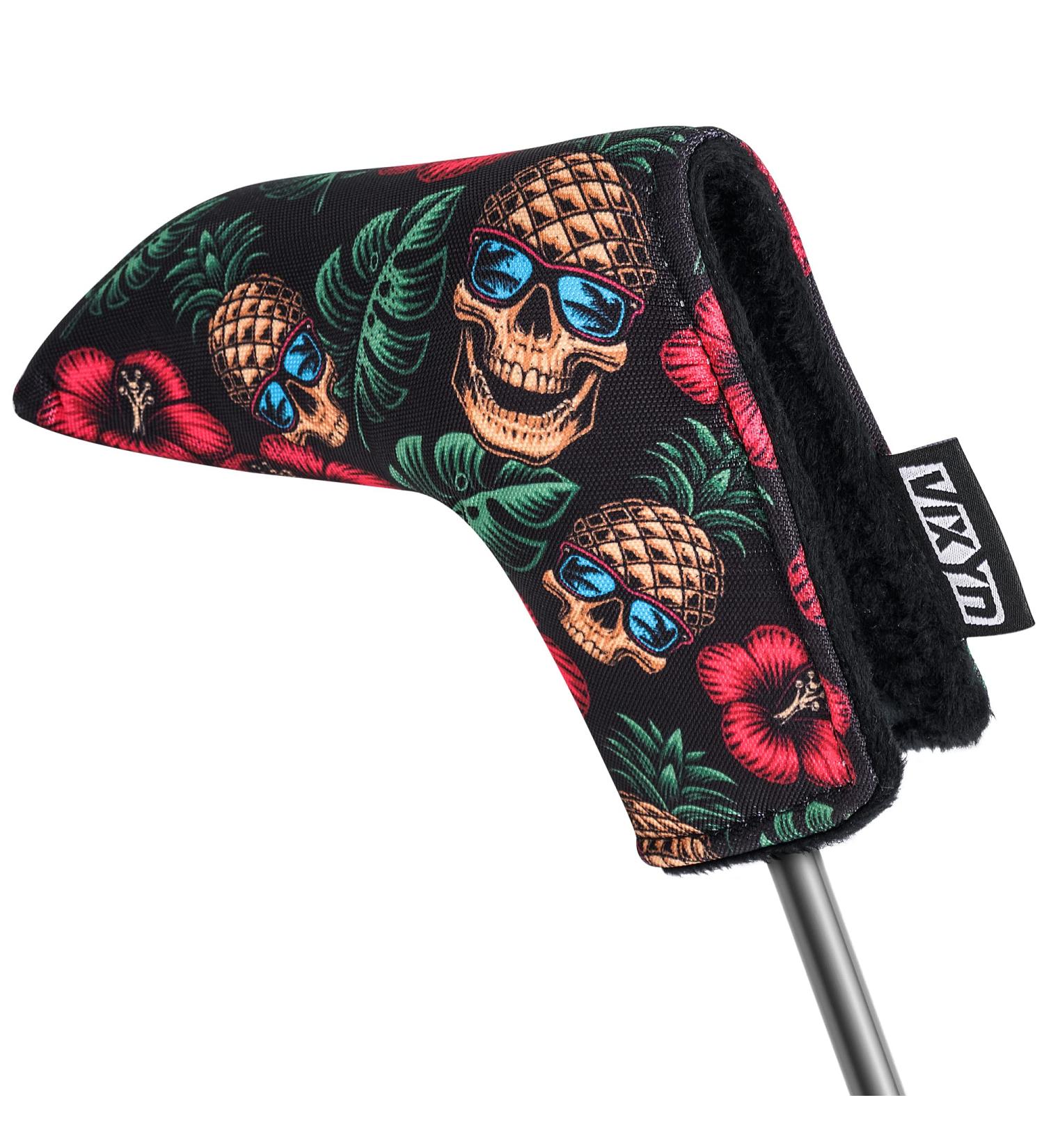 VIXYN Blade Putter Cover - Premium Pineapple Skull Design - Fleeced Lined Headcover for Golf Putters - Buy Online on GoSupps.com