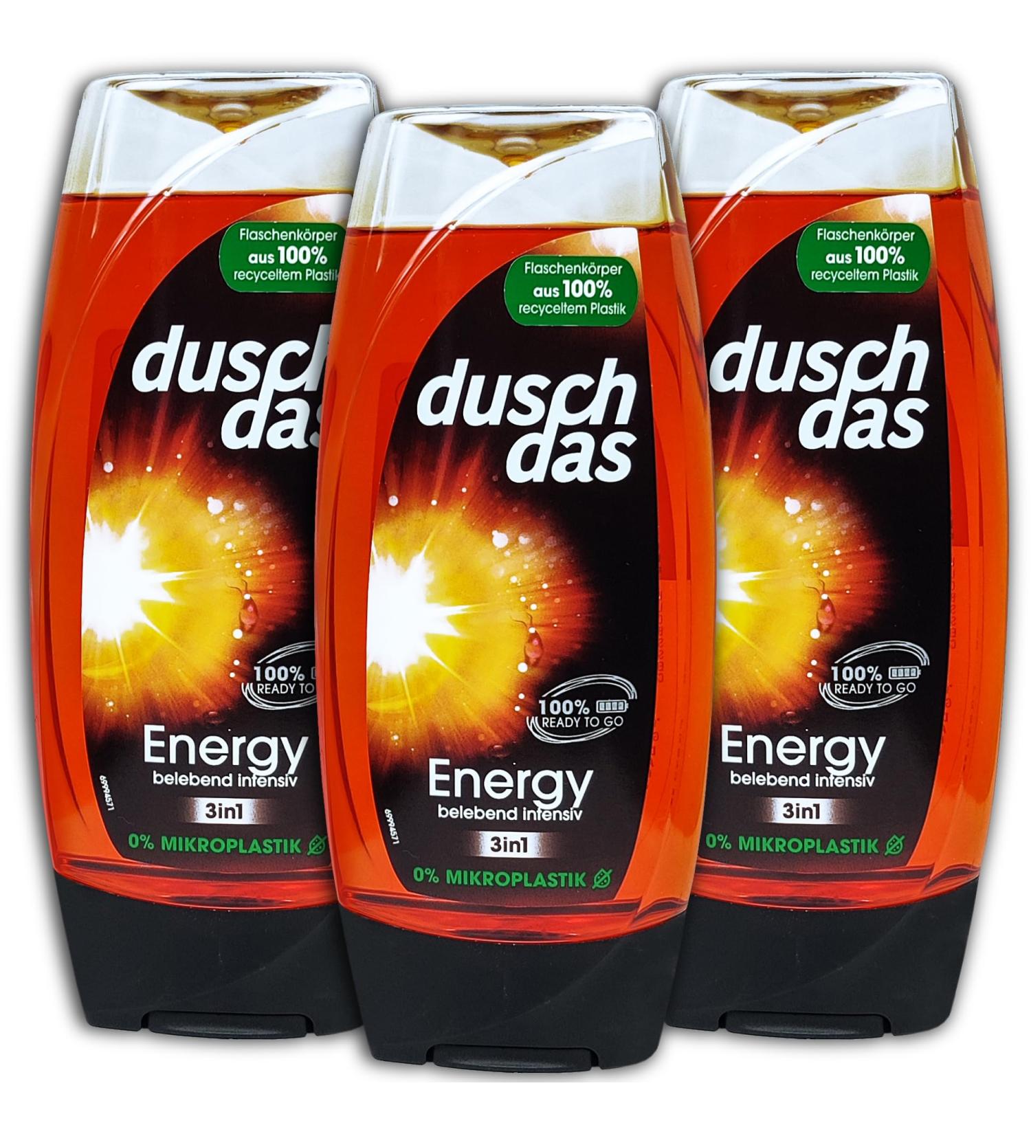 Douchedas Energy 3in1 shower gel & shampoo 3 x 225 ml pack of 3