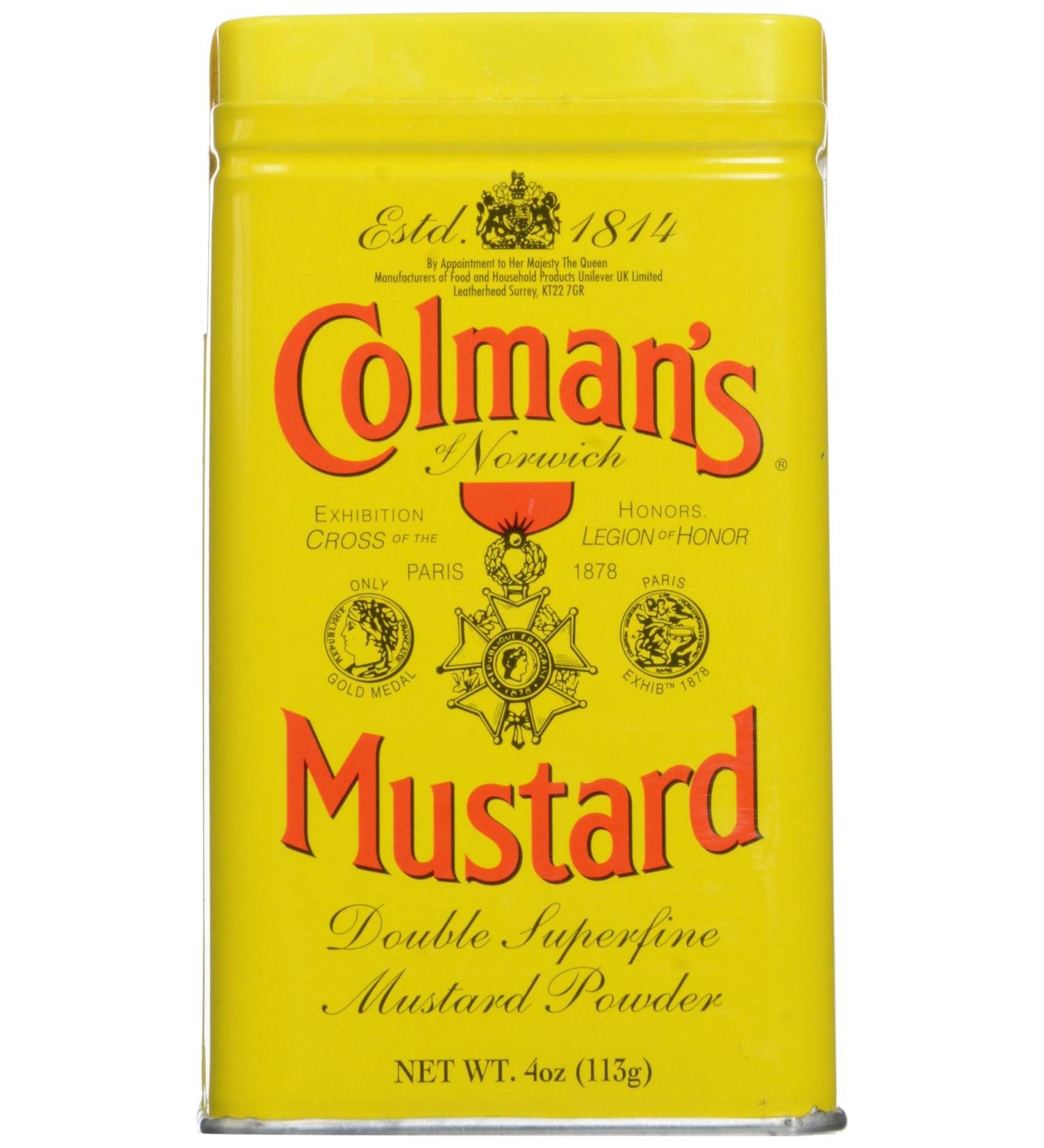 Colman's Dry Mustard 4 oz - Authentic Mustard Seasoning (1 Pack) - Buy Online on GoSupps.com