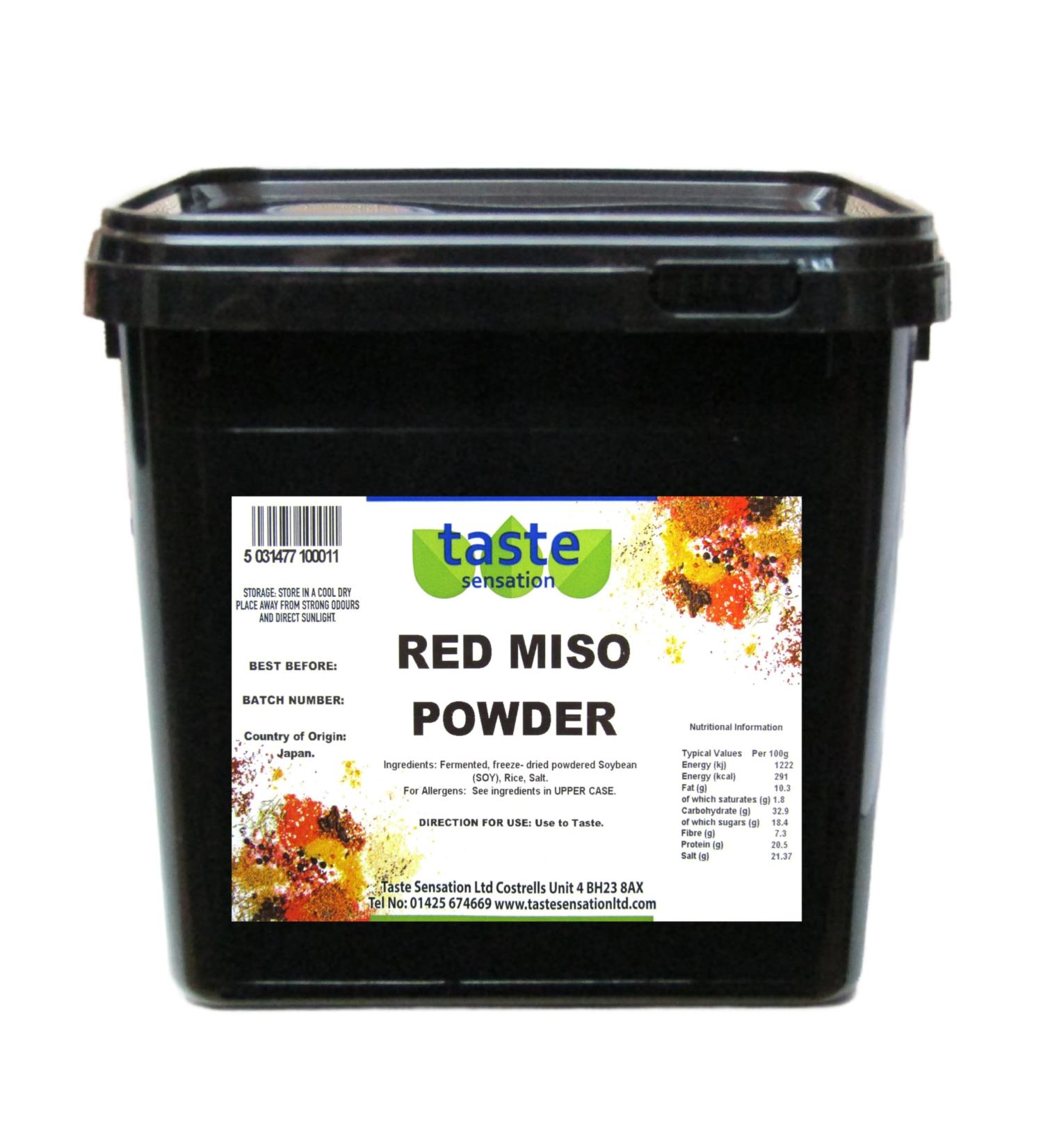 Red Miso Powder - 2.5kg Catering Tub - Buy Online on GoSupps.com