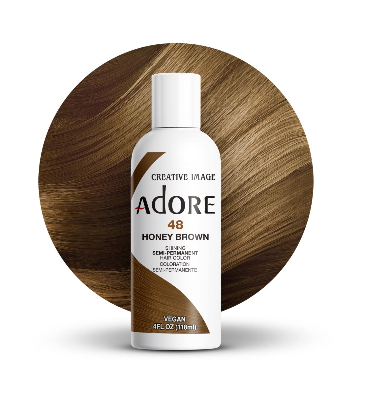 Adore 048 Honey Brown Vegan & Cruelty-Free Hair Dye - 4 Fl Oz - Buy Online on GoSupps.com
