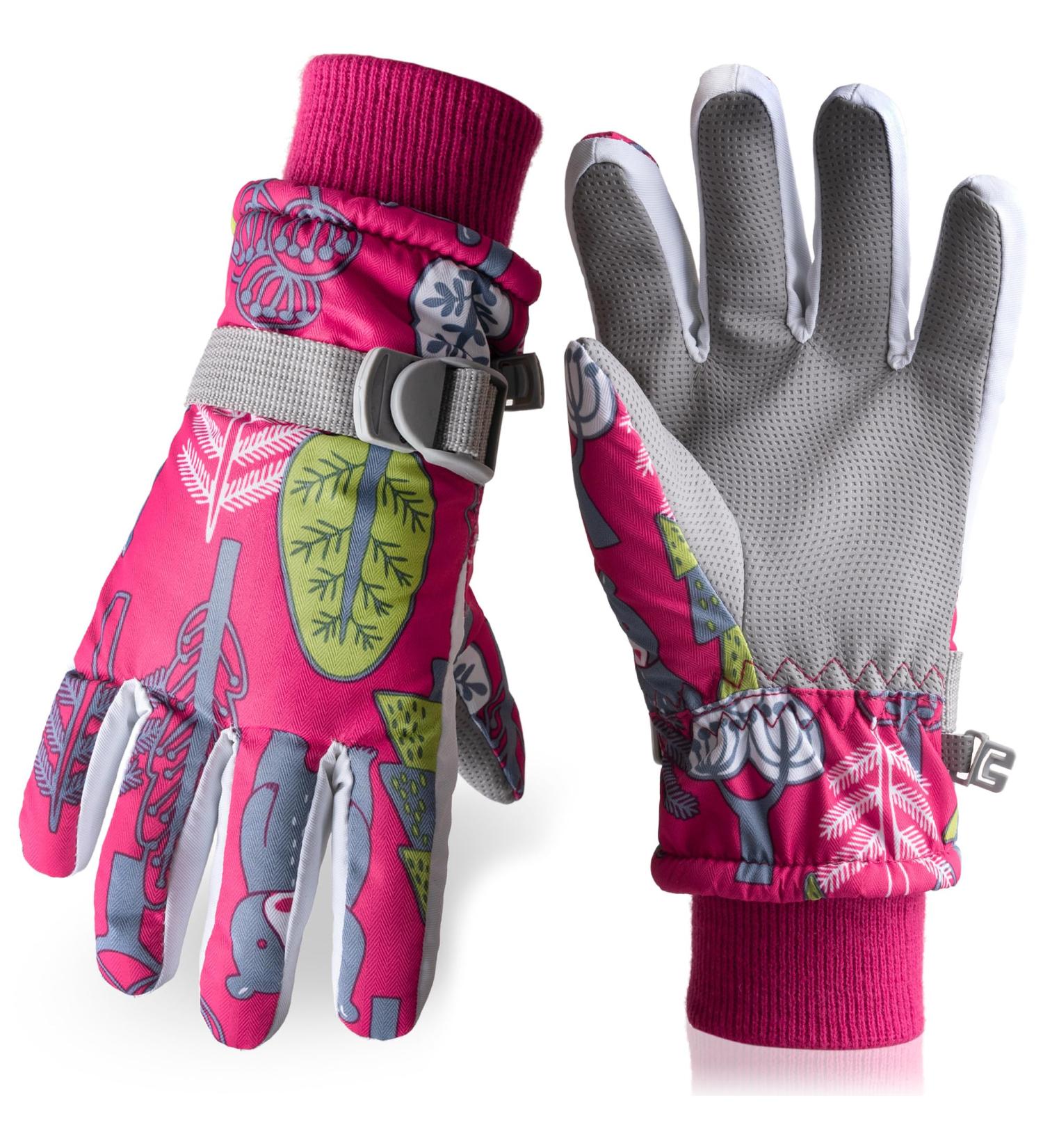 Vagasi Waterproof Winter Ski Gloves for Kids | Fleece Windproof Outdoor Sports (4-6 Years) - Buy Online on GoSupps.com