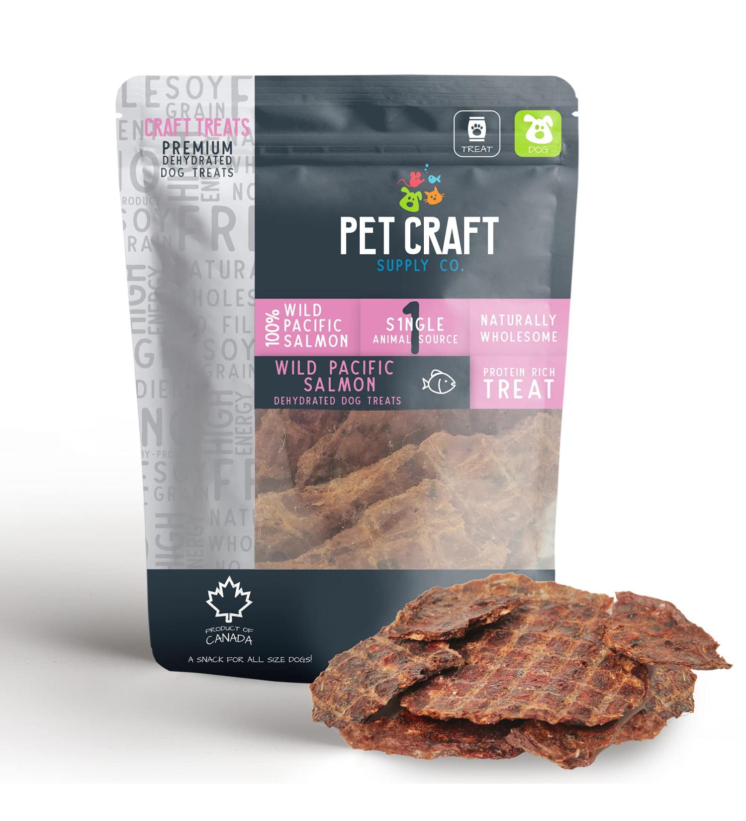 Pet Craft Supply Pure Natural Dried Dog Treats - Salmon & Liver Training Treats for Puppies - Grain-Free & Wild-Caught - Buy Online on GoSupps.com