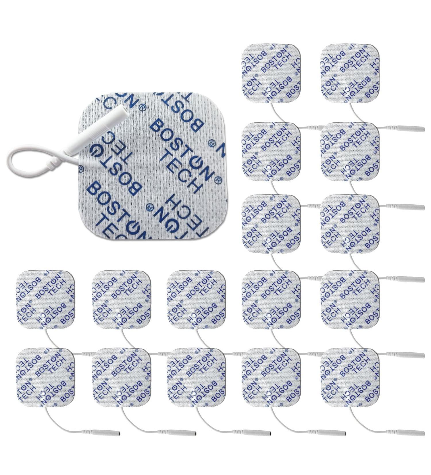 16 TENS Electrodes Pads 5x5 cm - Reusable Adhesive for TENS & EMS Devices | High Conductivity | Certified Medical Device - Boston Tech - Buy Online on GoSupps.com