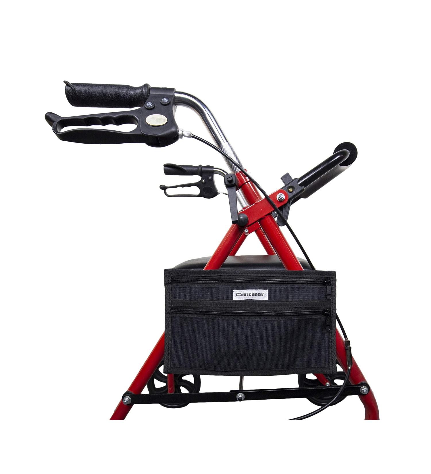Crutcheze Small Walker Bag - Convenient Tote Caddy for Folding Walkers and Rollators - Ideal for Elderly, Seniors, Handicap, and Disabled - Buy Online on GoSupps.com