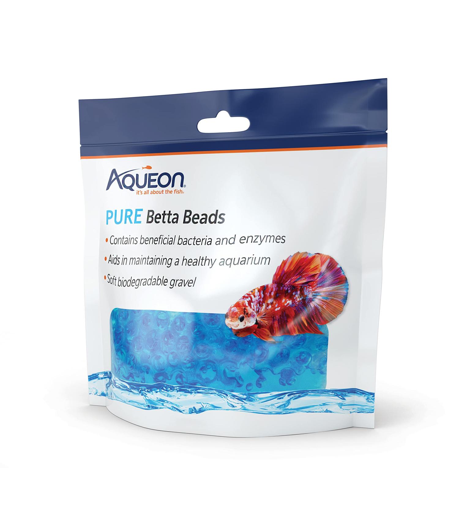 Aqueon Betta Beads Blue | Vibrant Aquarium Decor for Betta Fish - Buy Online on GoSupps.com
