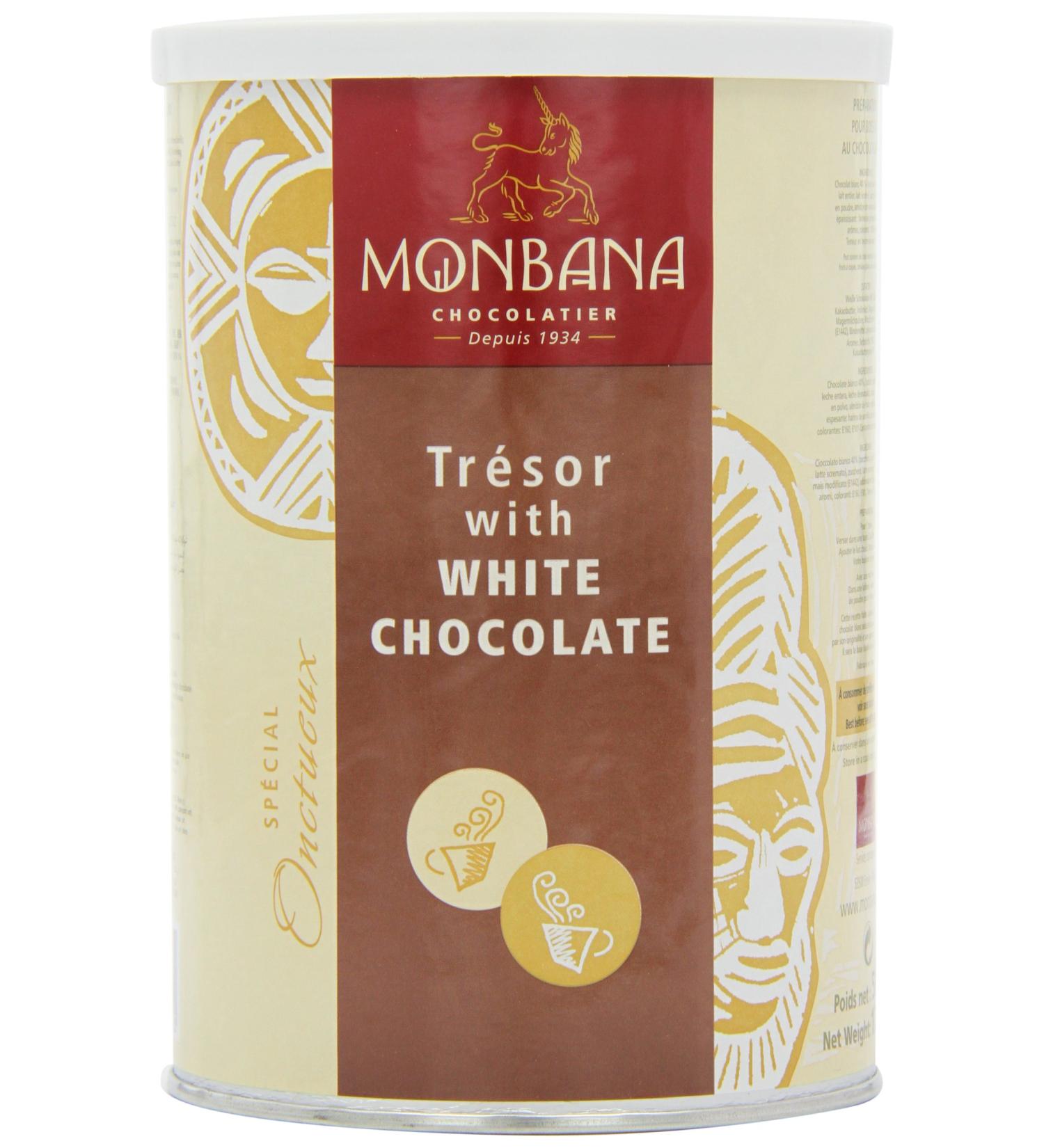 Monbana Tresor Au Chocolate Blanc 500 g - Buy Online on GoSupps.com
